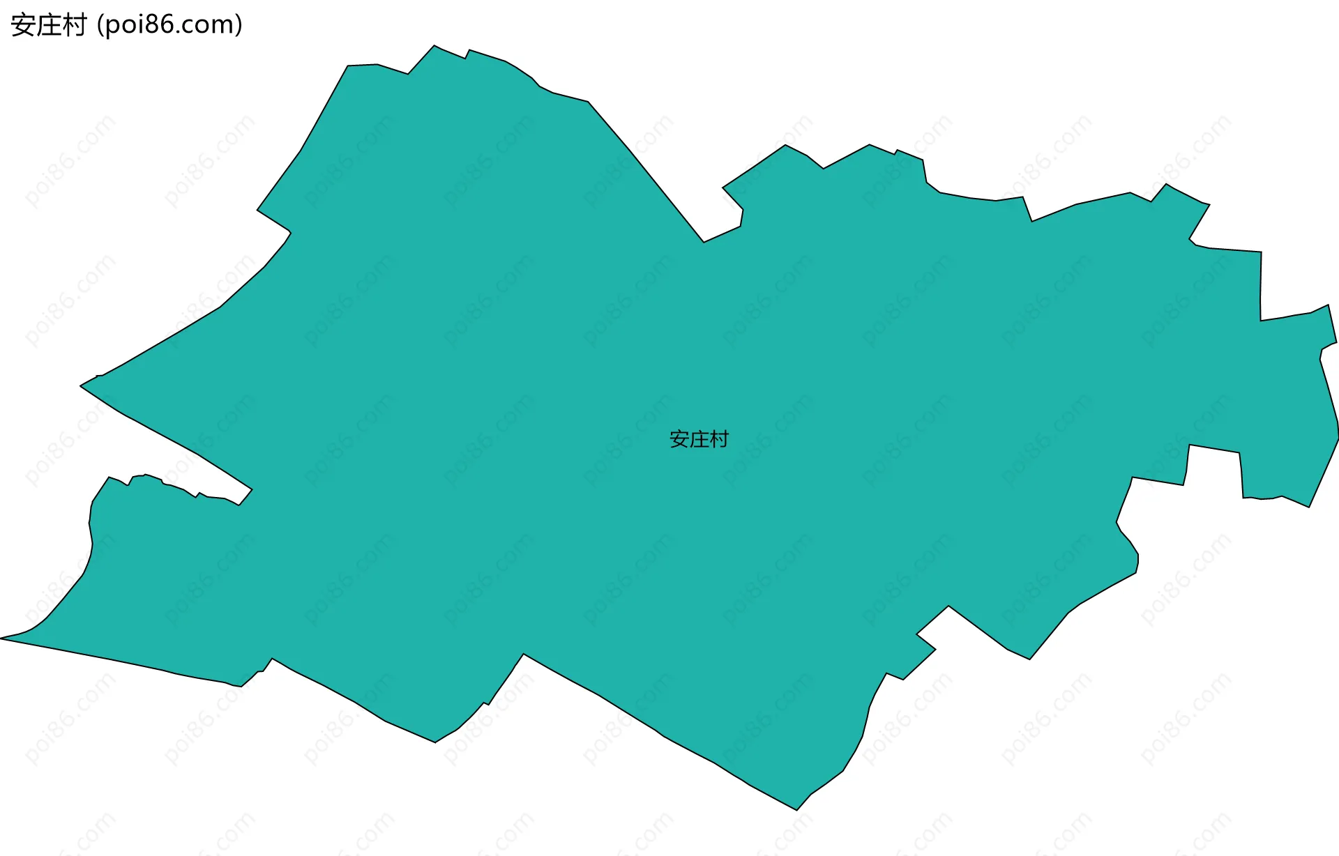 安庄村边界地图