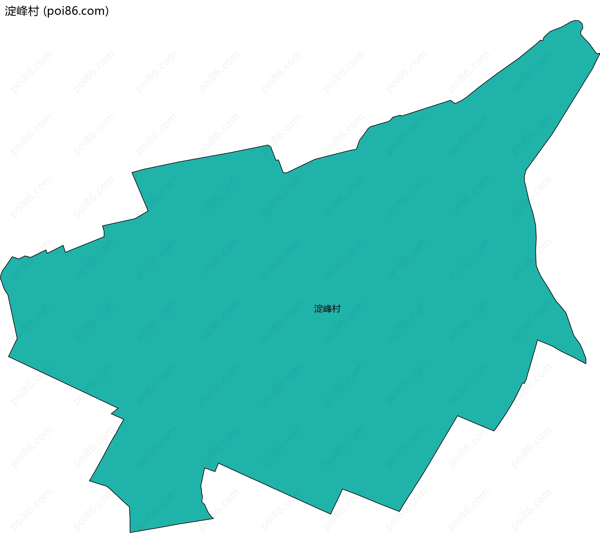 淀峰村边界地图
