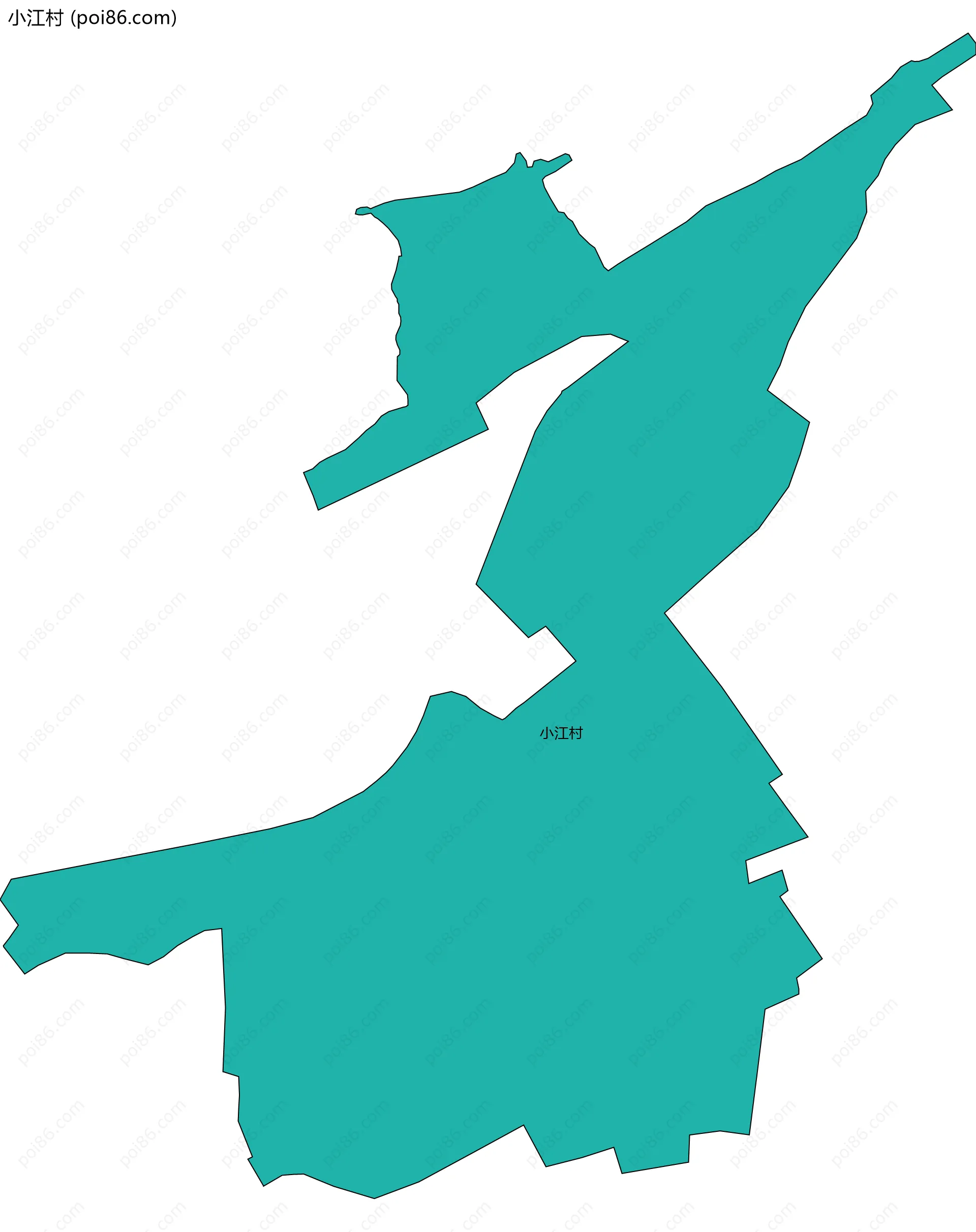 小江村边界地图