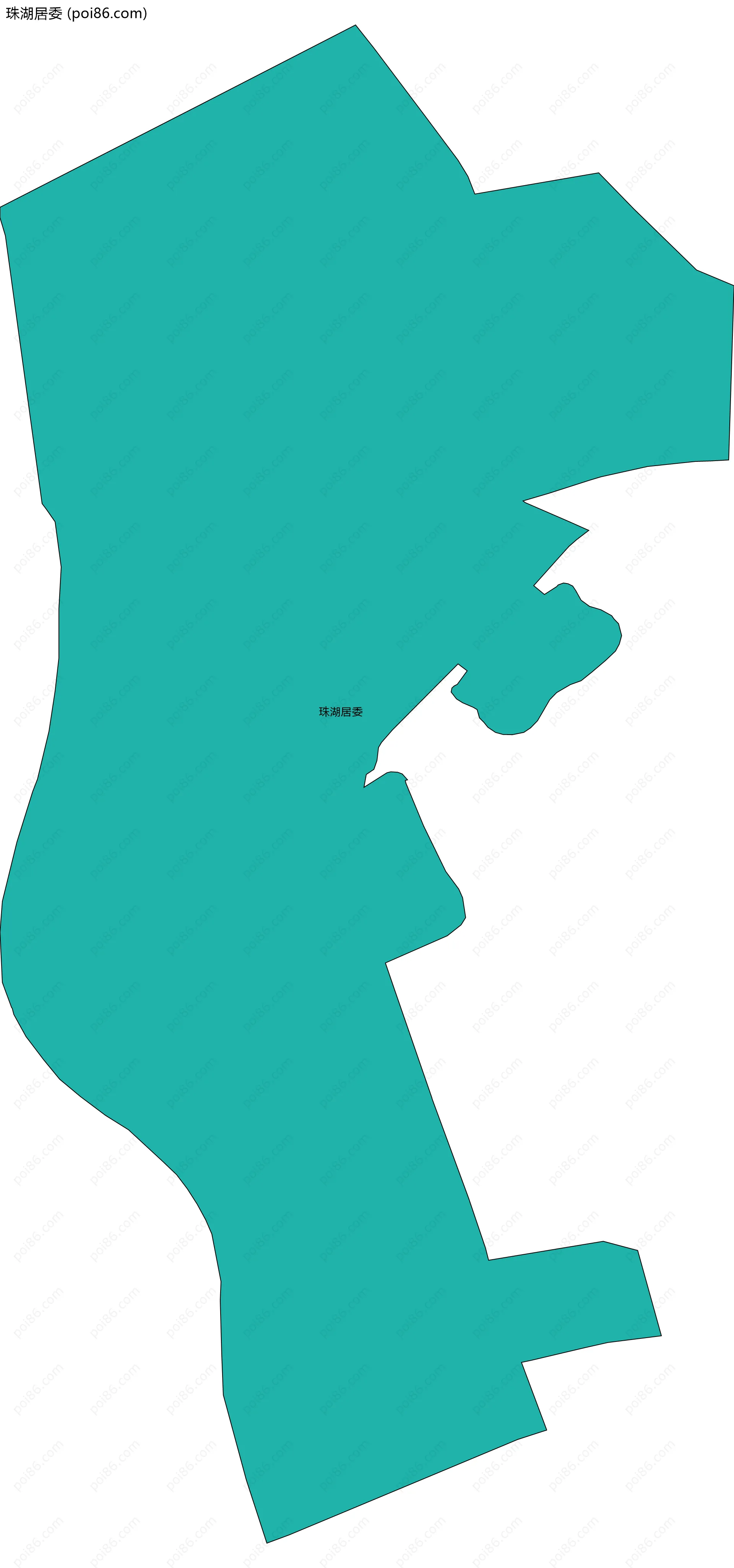 珠湖居委边界地图