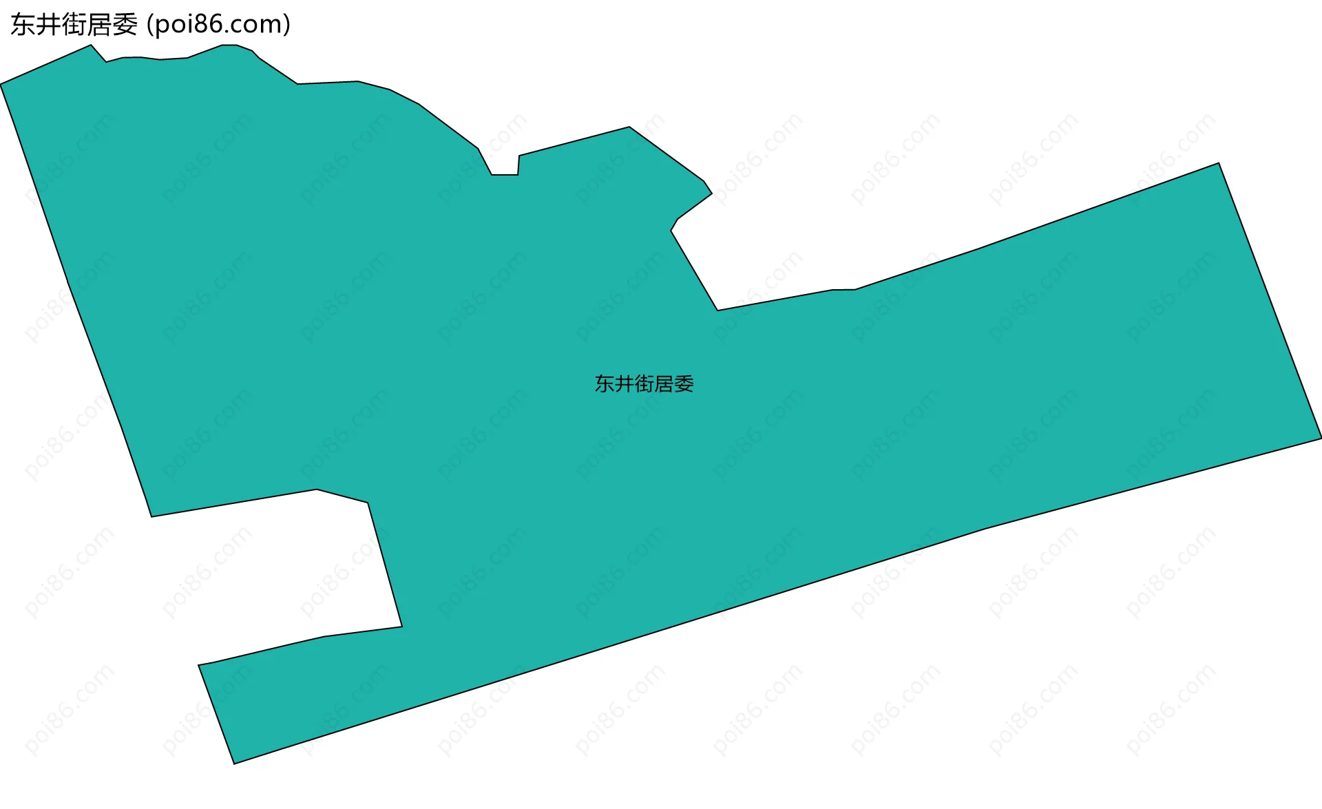 东井街居委边界地图
