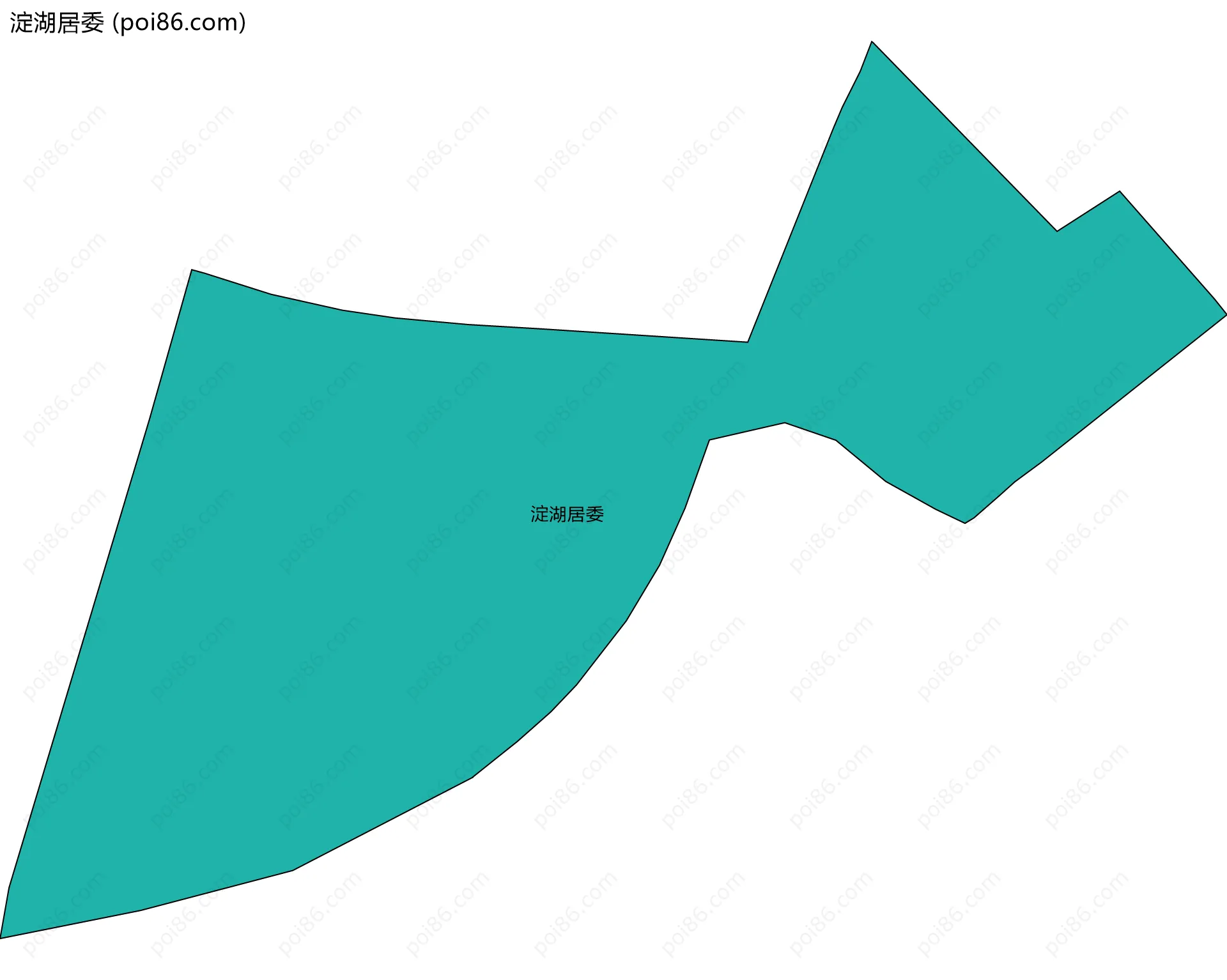 淀湖居委边界地图