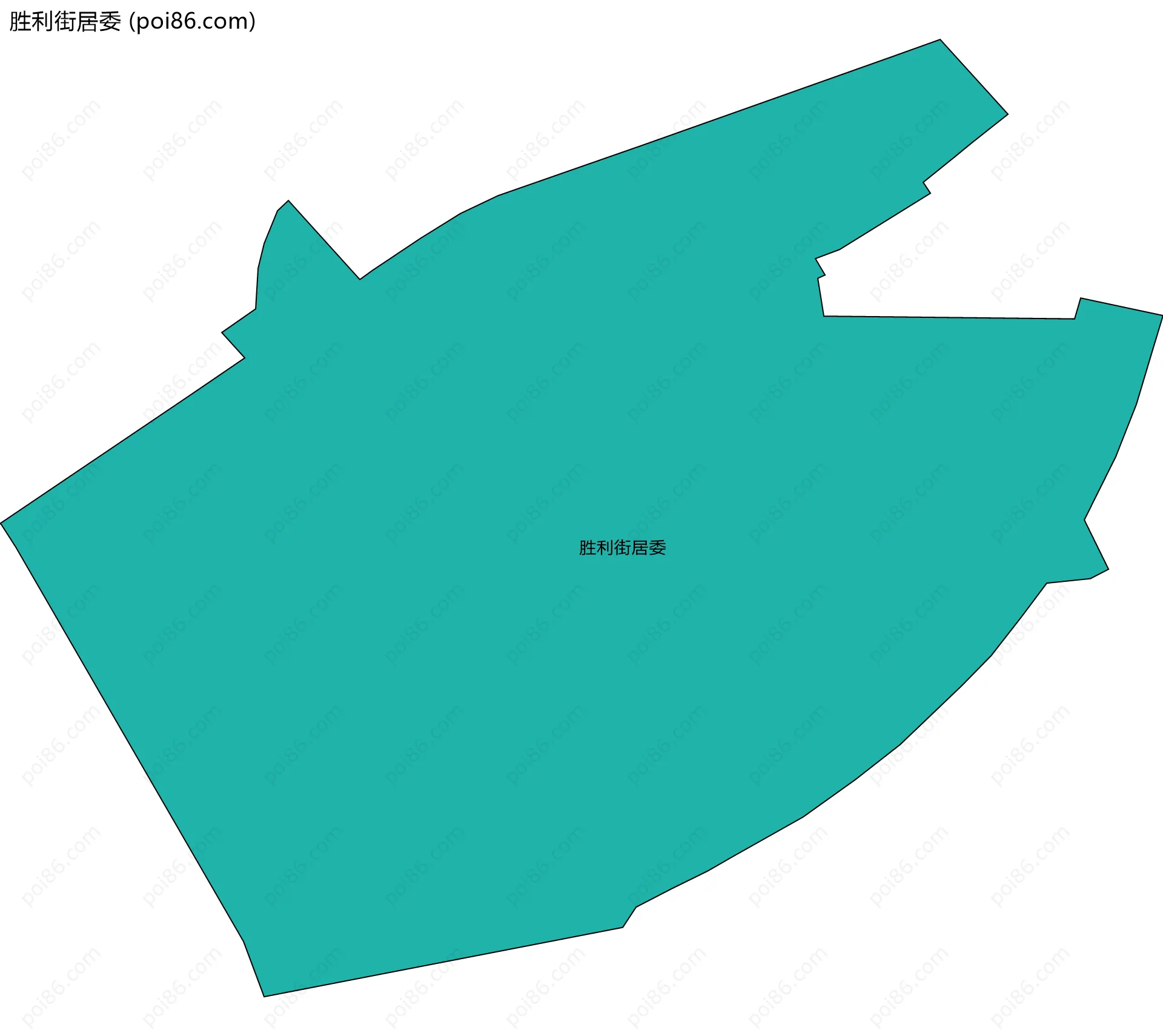胜利街居委边界地图