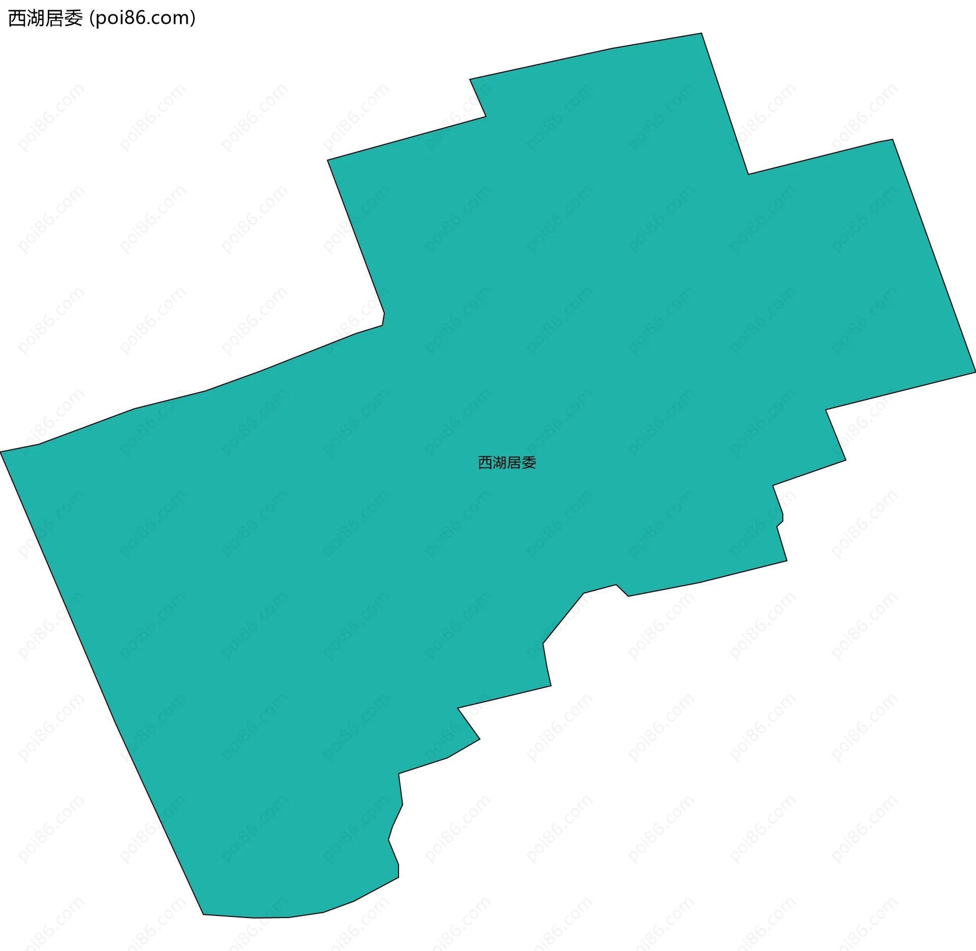 西湖居委边界地图