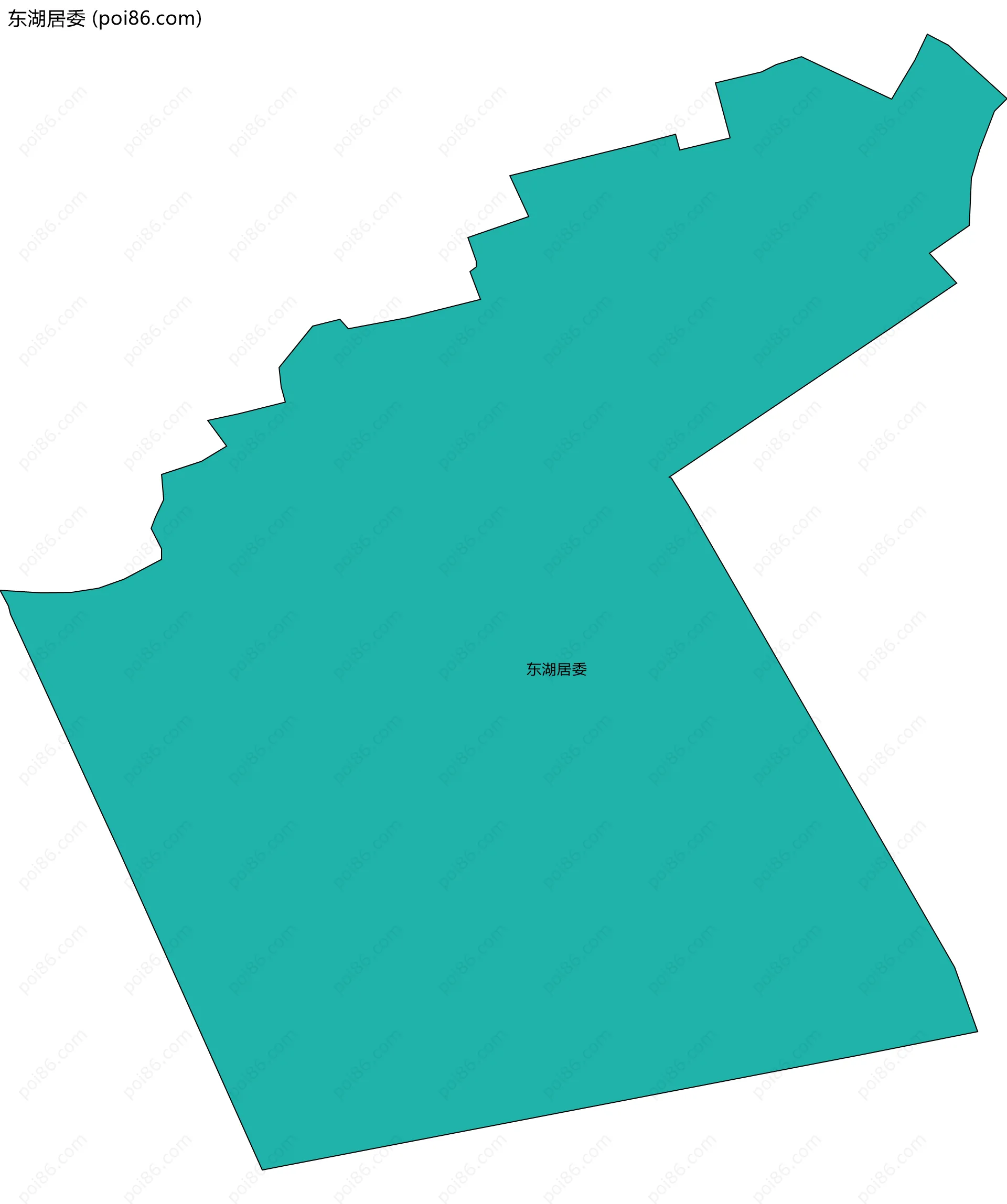 东湖居委边界地图