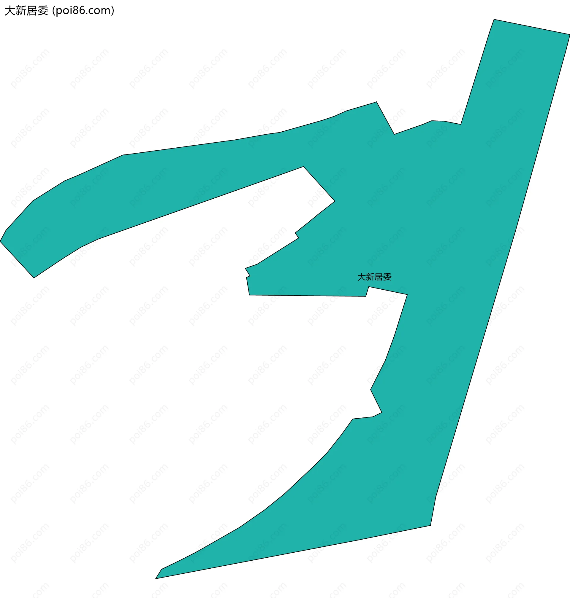 大新居委边界地图