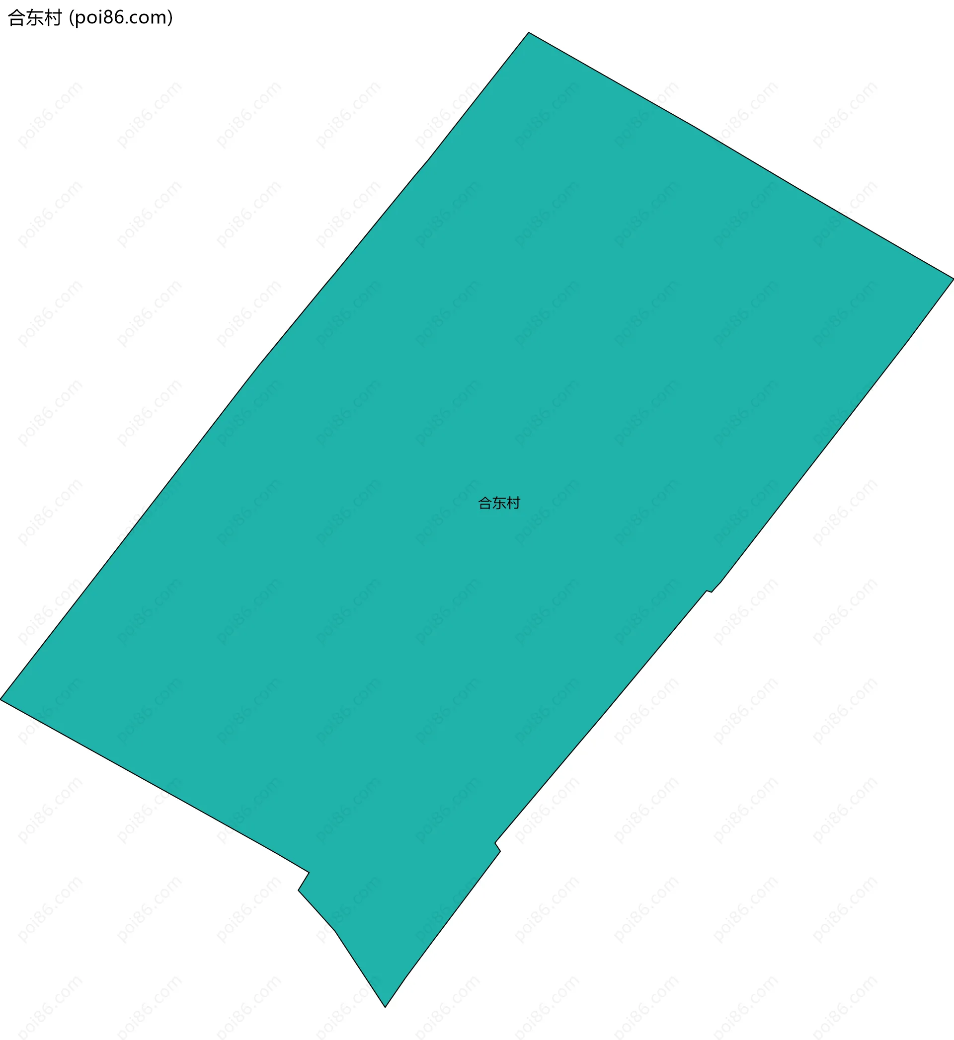 合东村边界地图