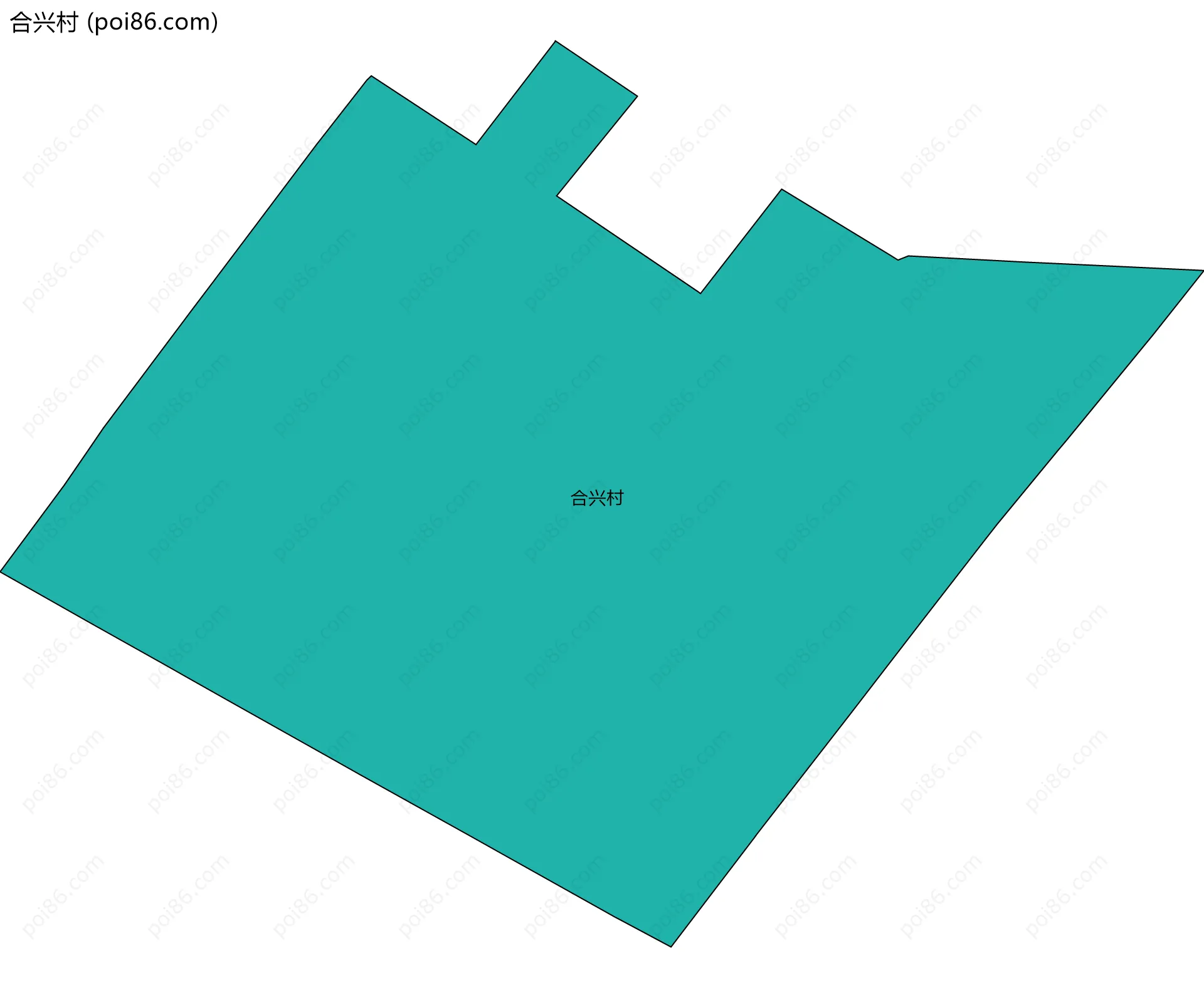 合兴村边界地图