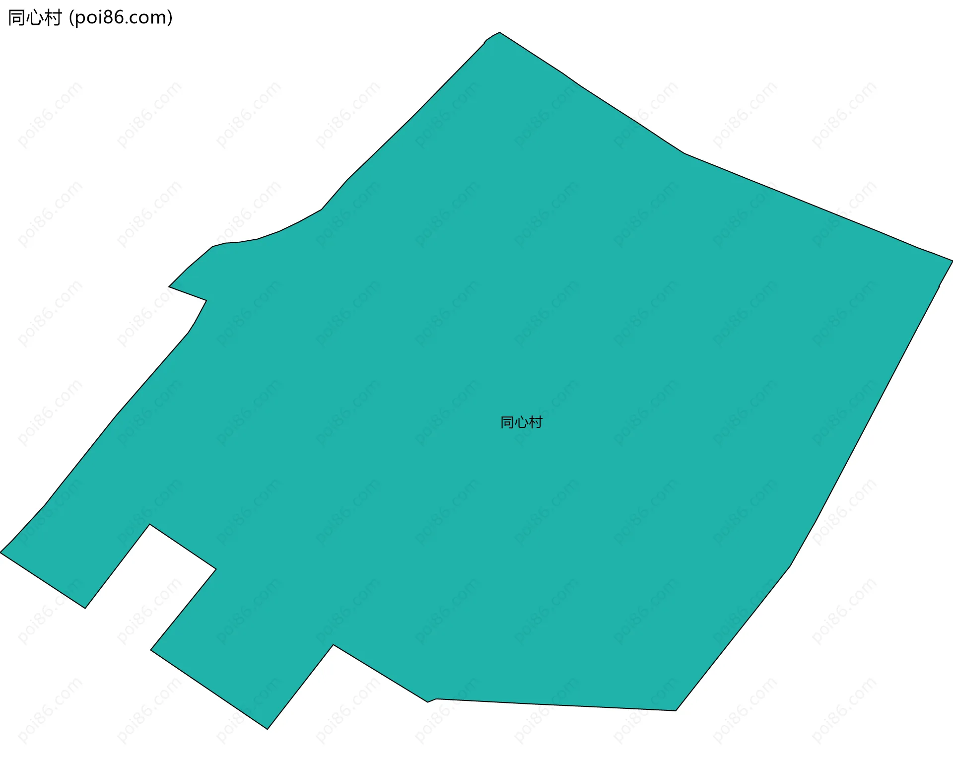 同心村边界地图