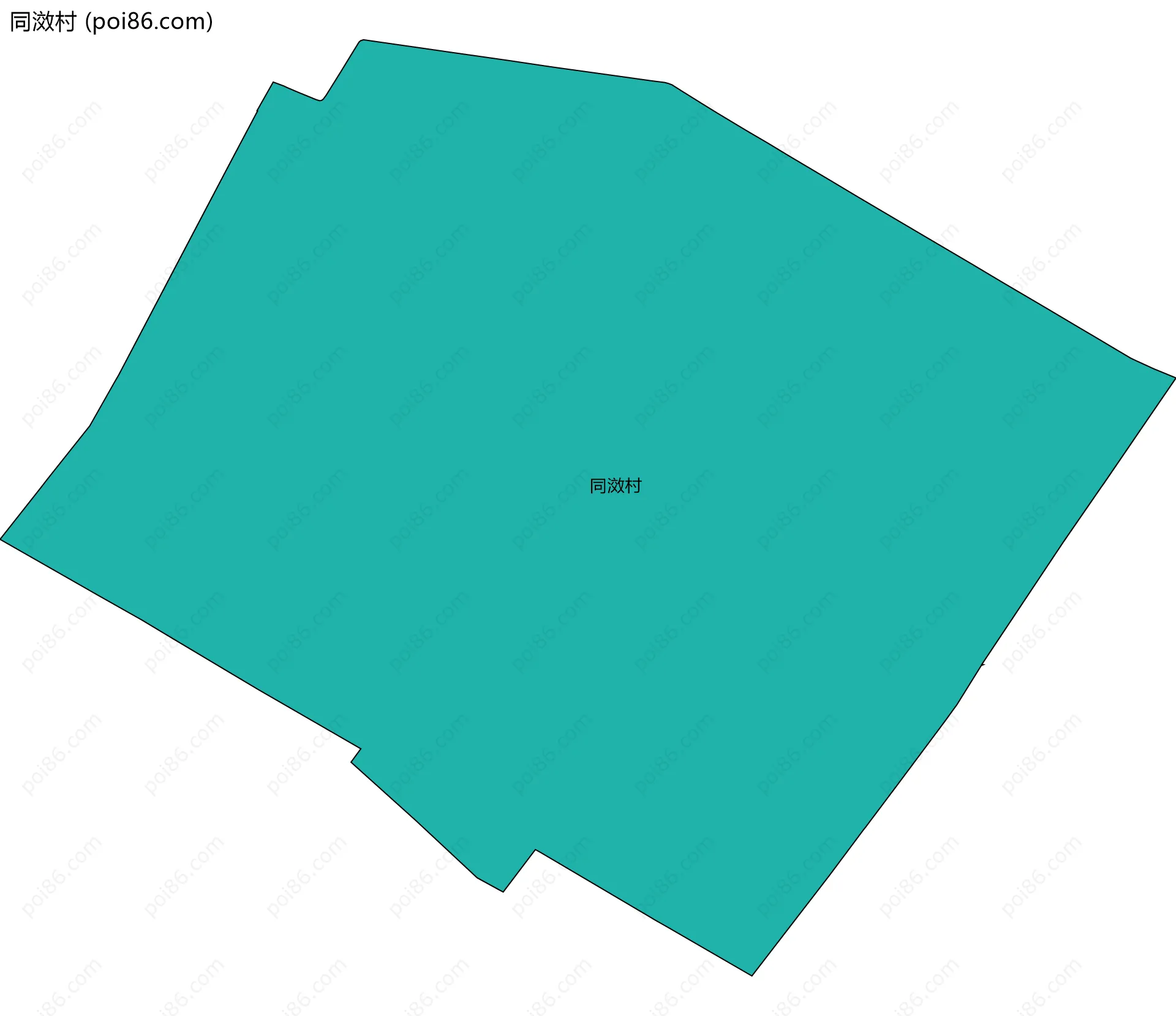 同滧村边界地图