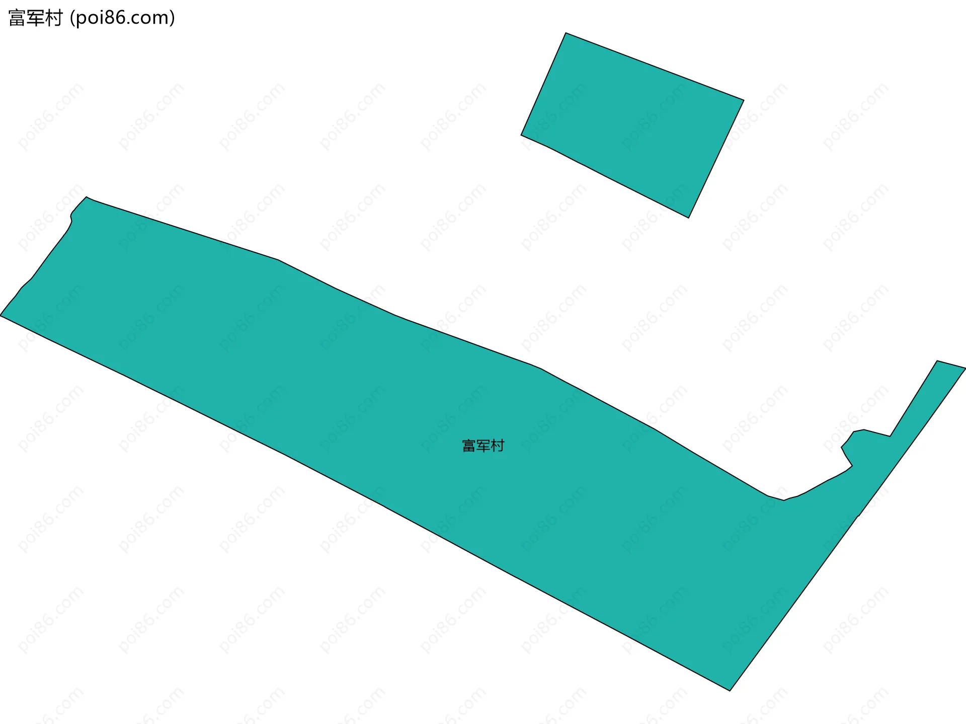 富军村边界地图