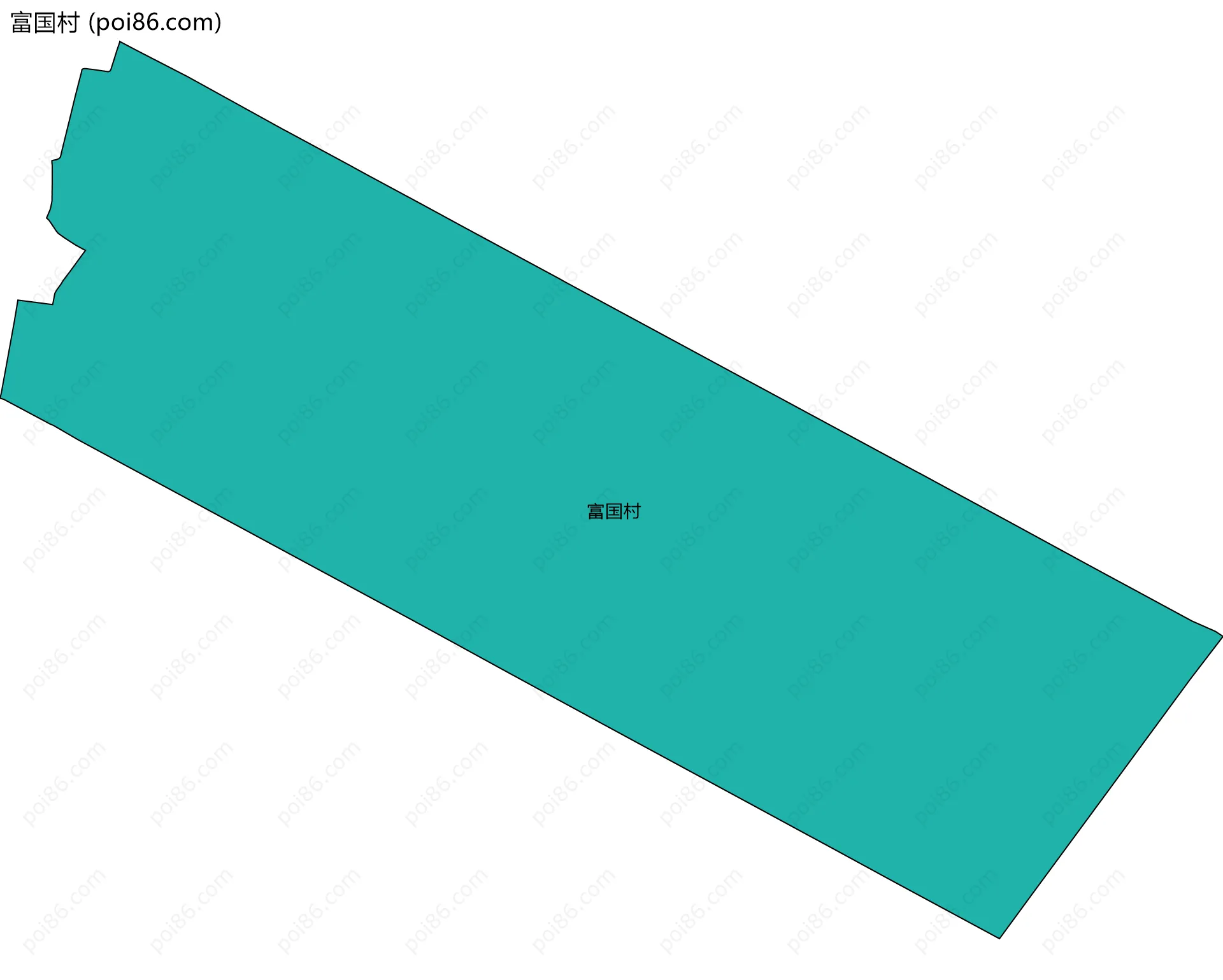 富国村边界地图
