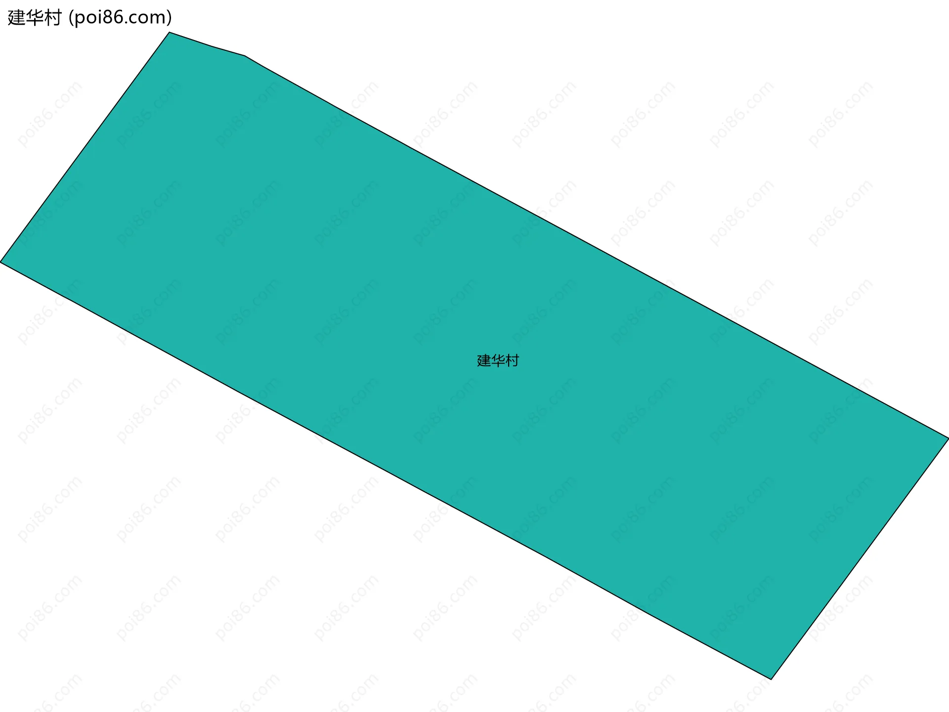 建华村边界地图