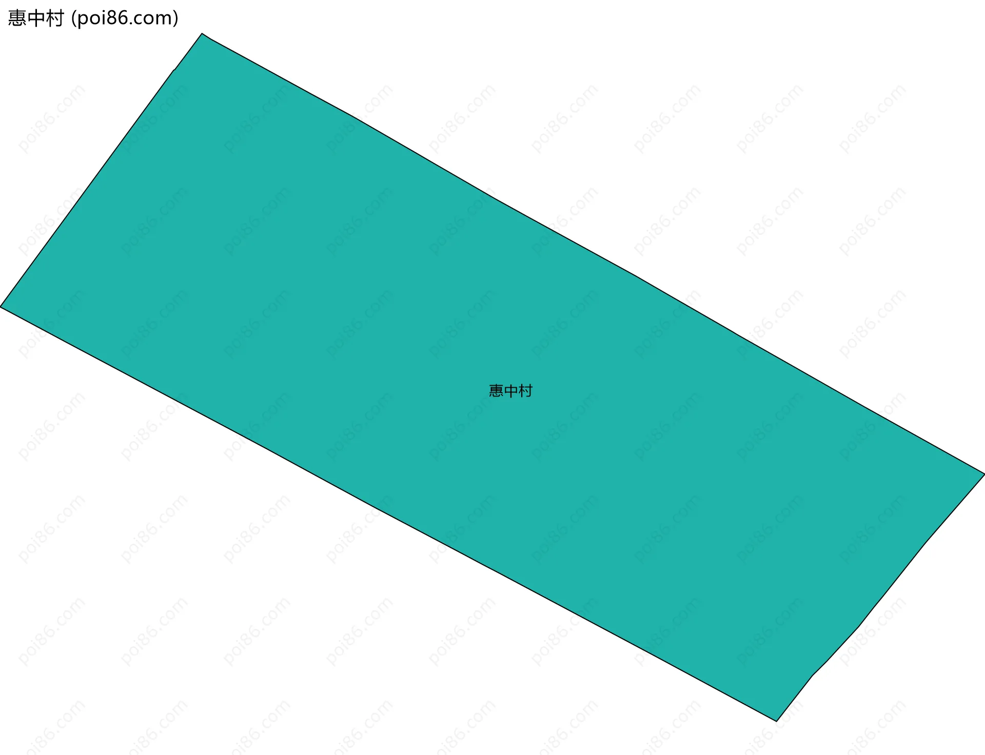 惠中村边界地图