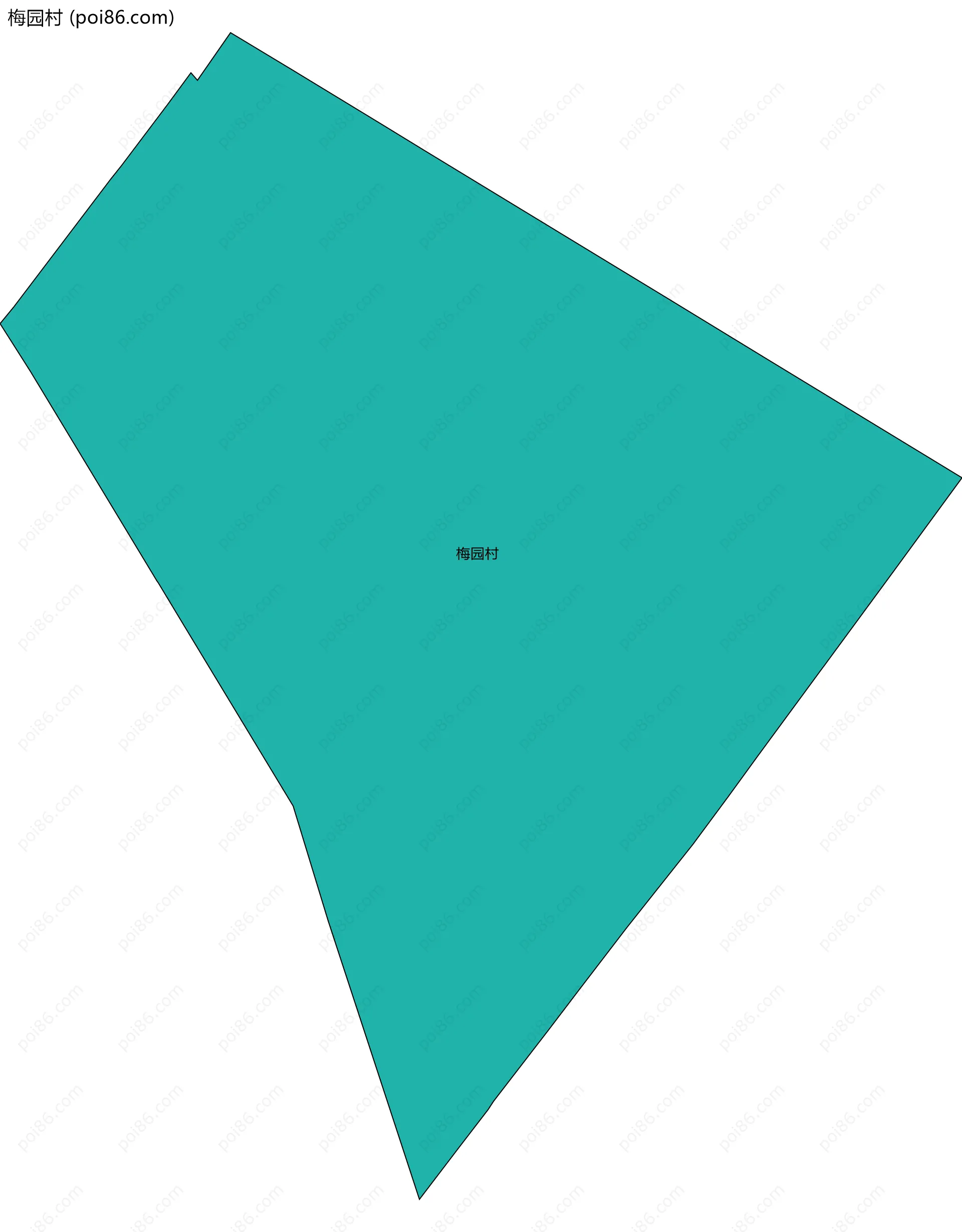 梅园村边界地图