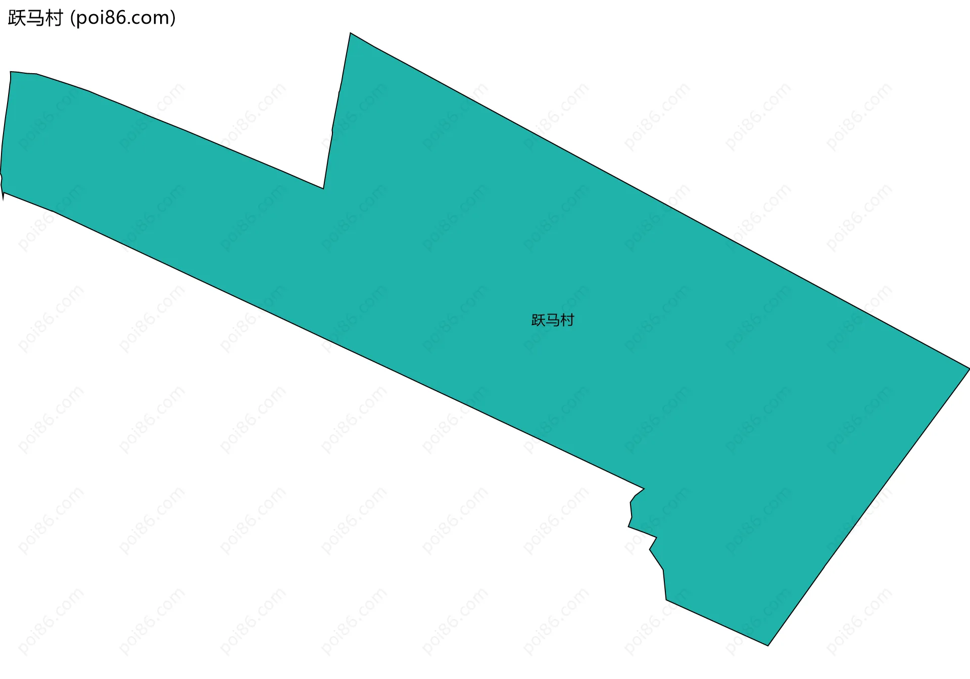 跃马村边界地图