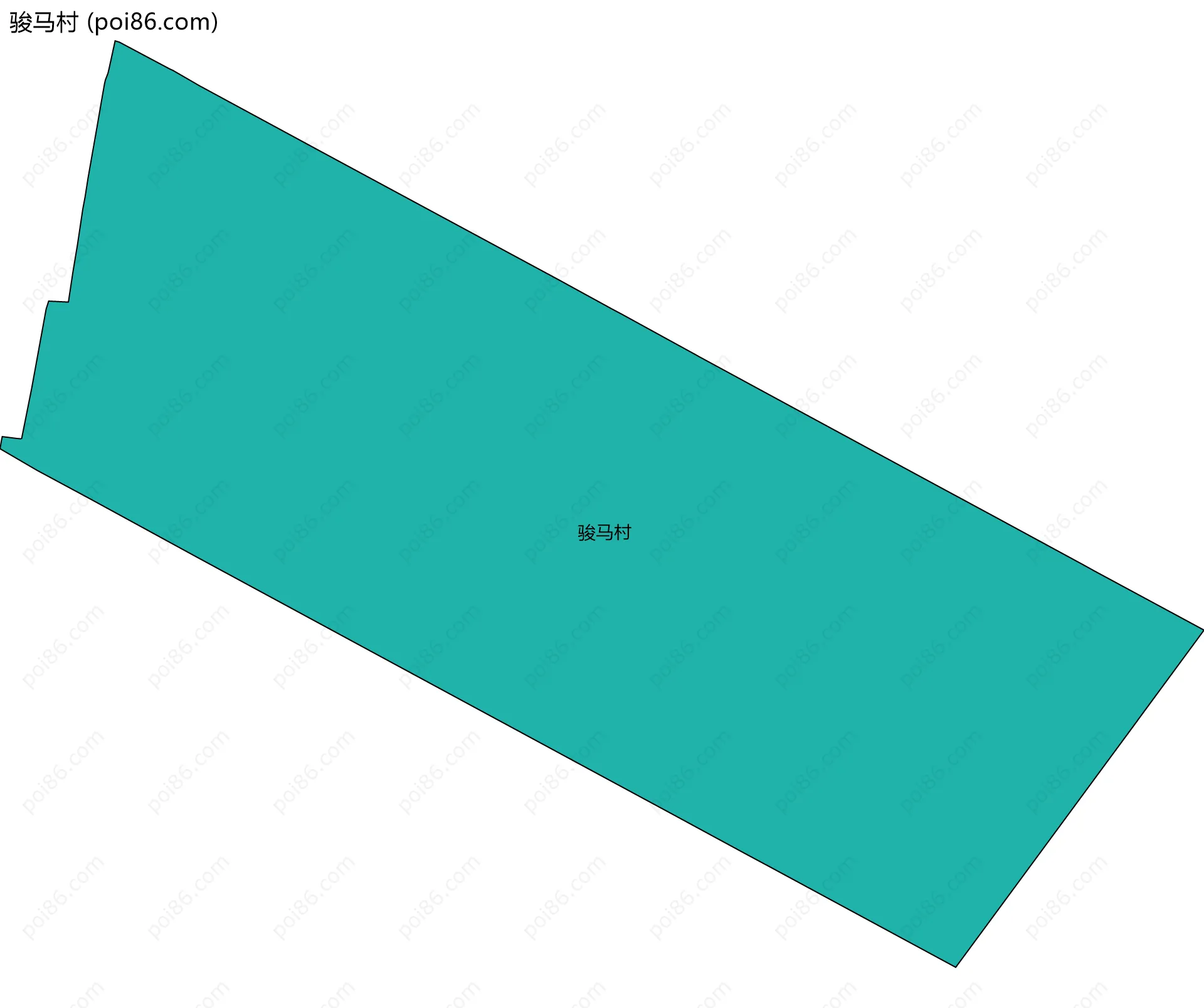 骏马村边界地图
