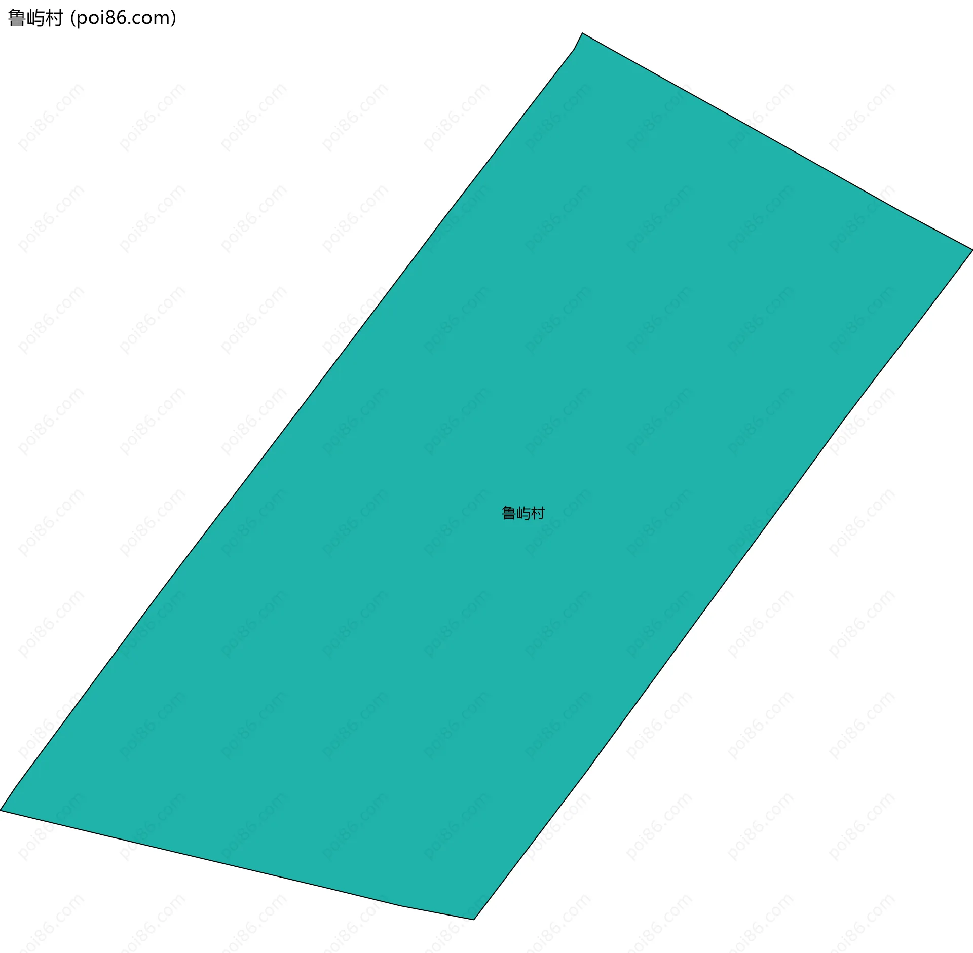 鲁屿村边界地图