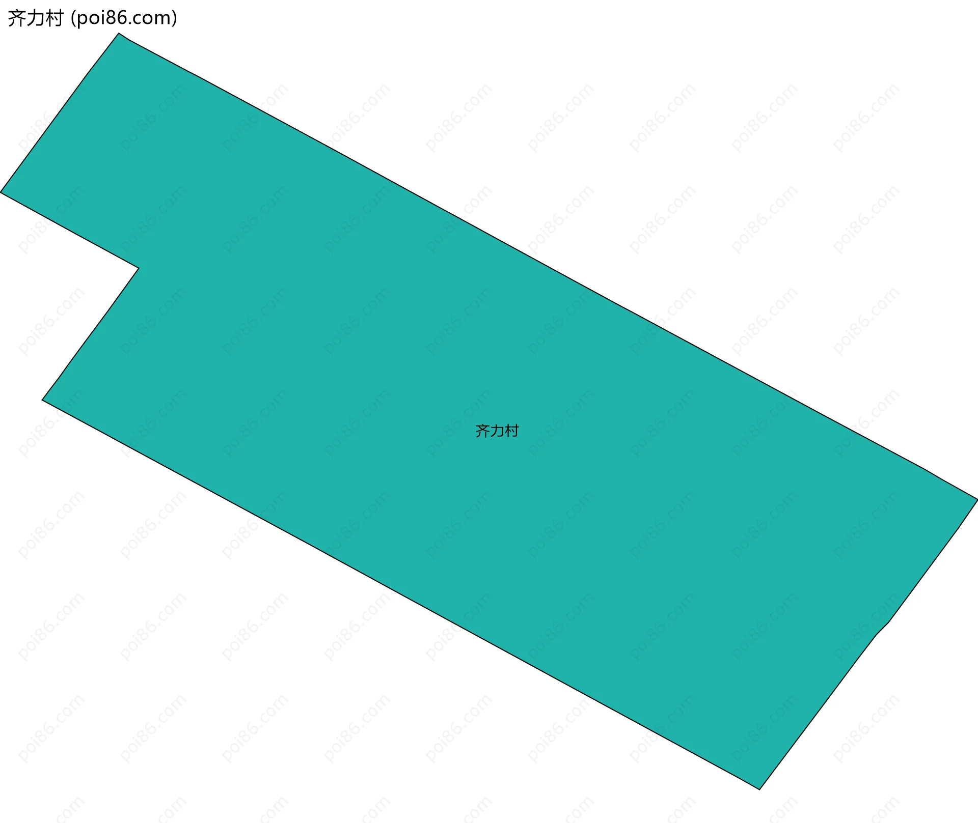 齐力村边界地图