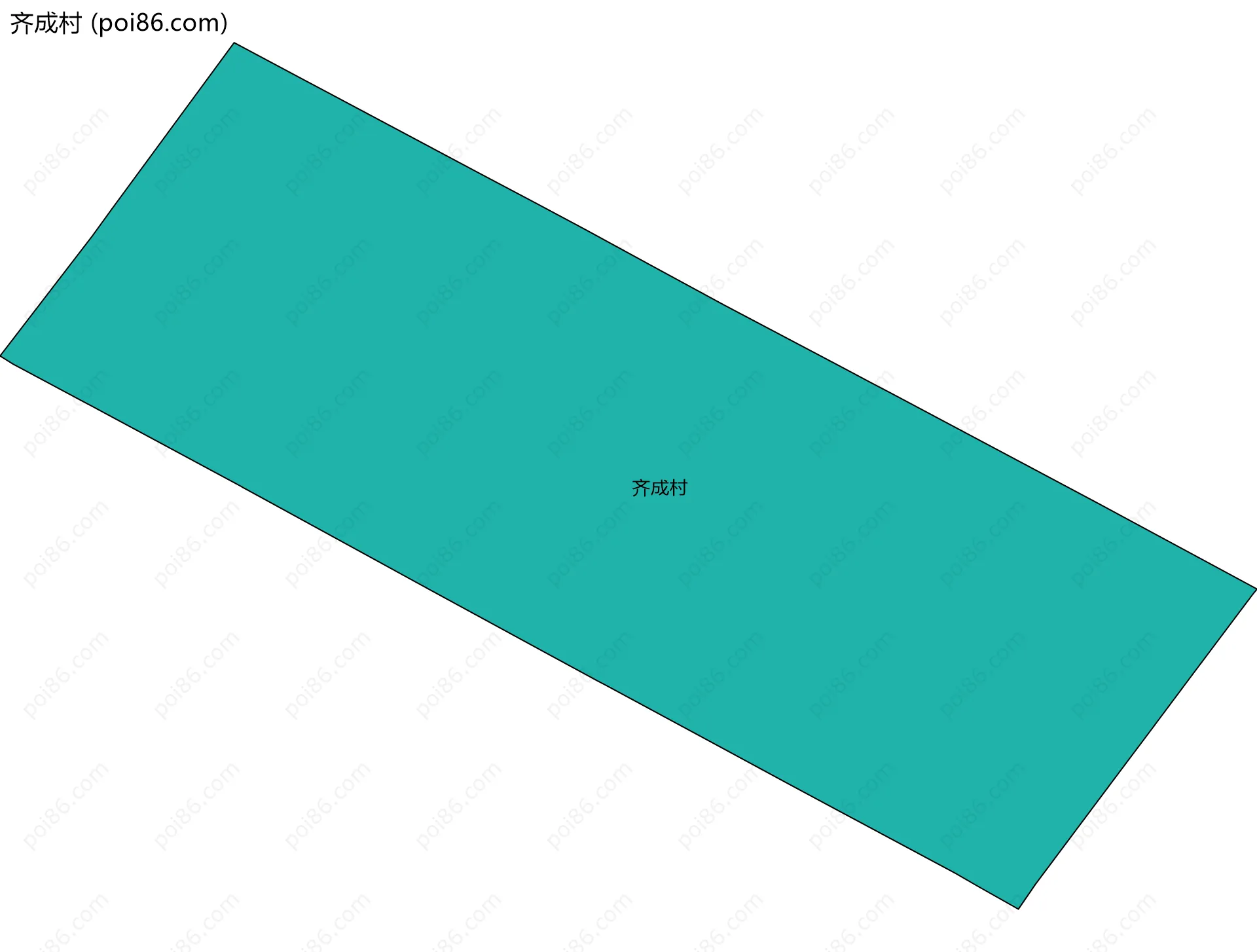 齐成村边界地图