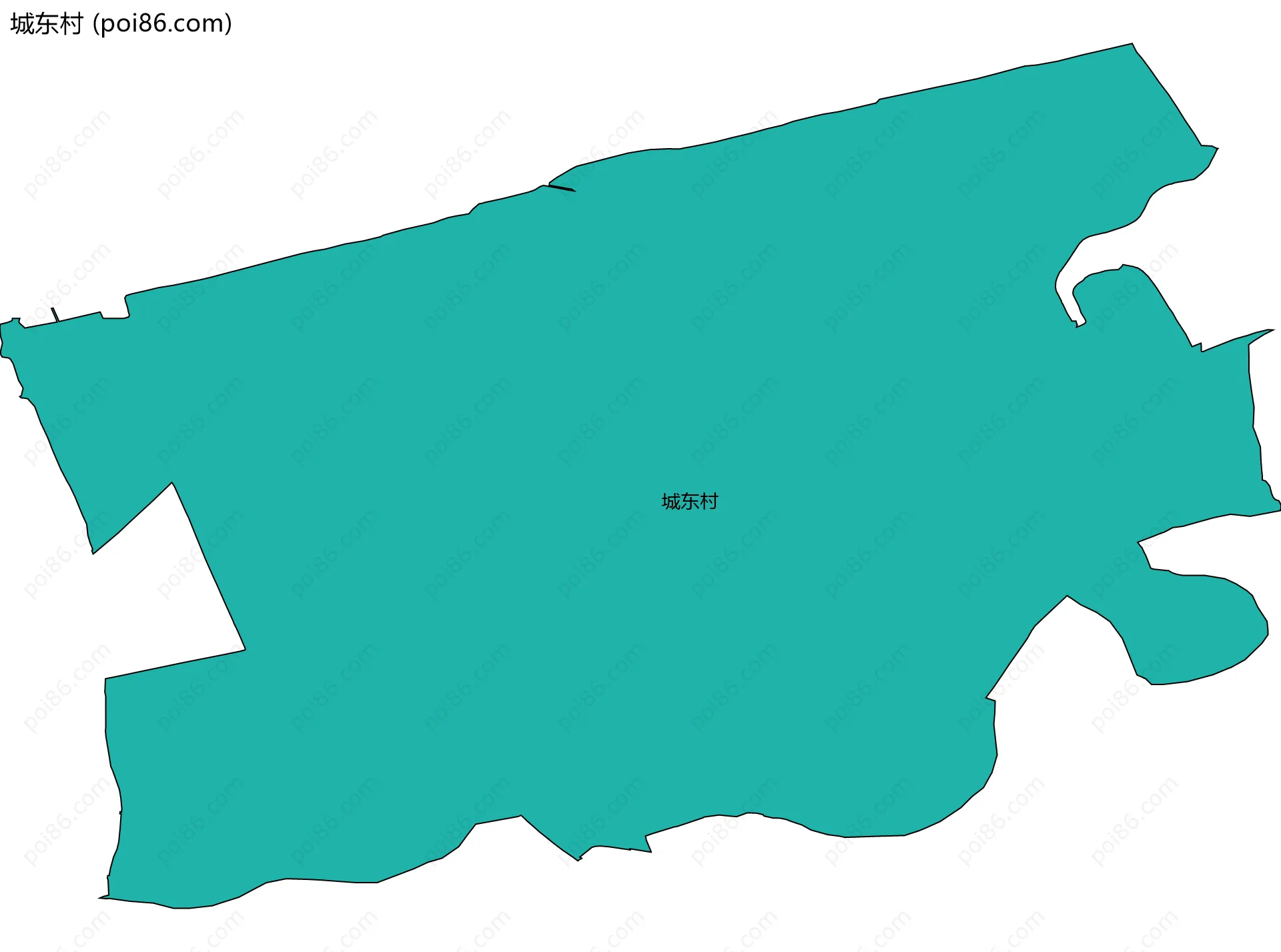 城东村边界地图