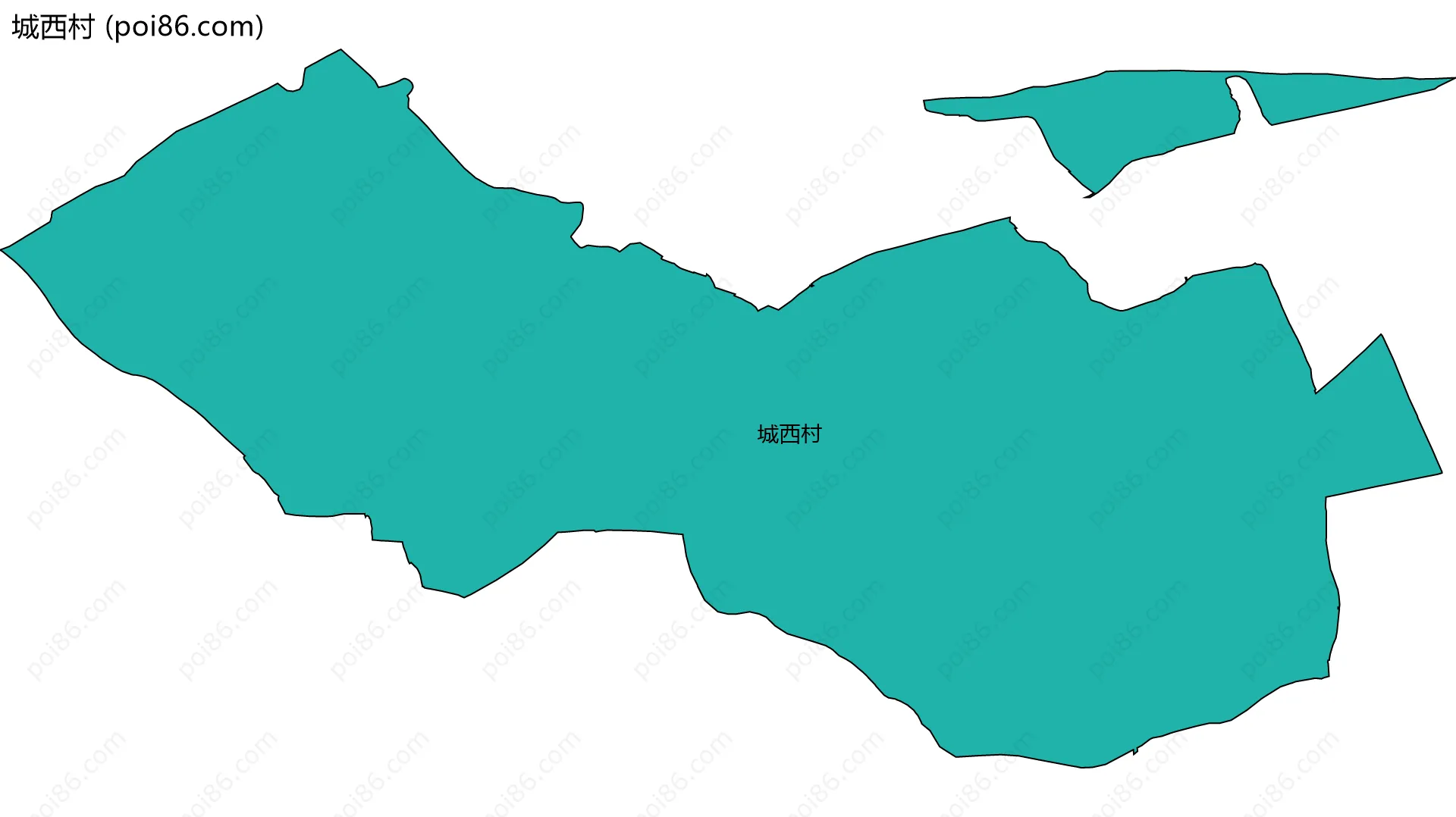 城西村边界地图