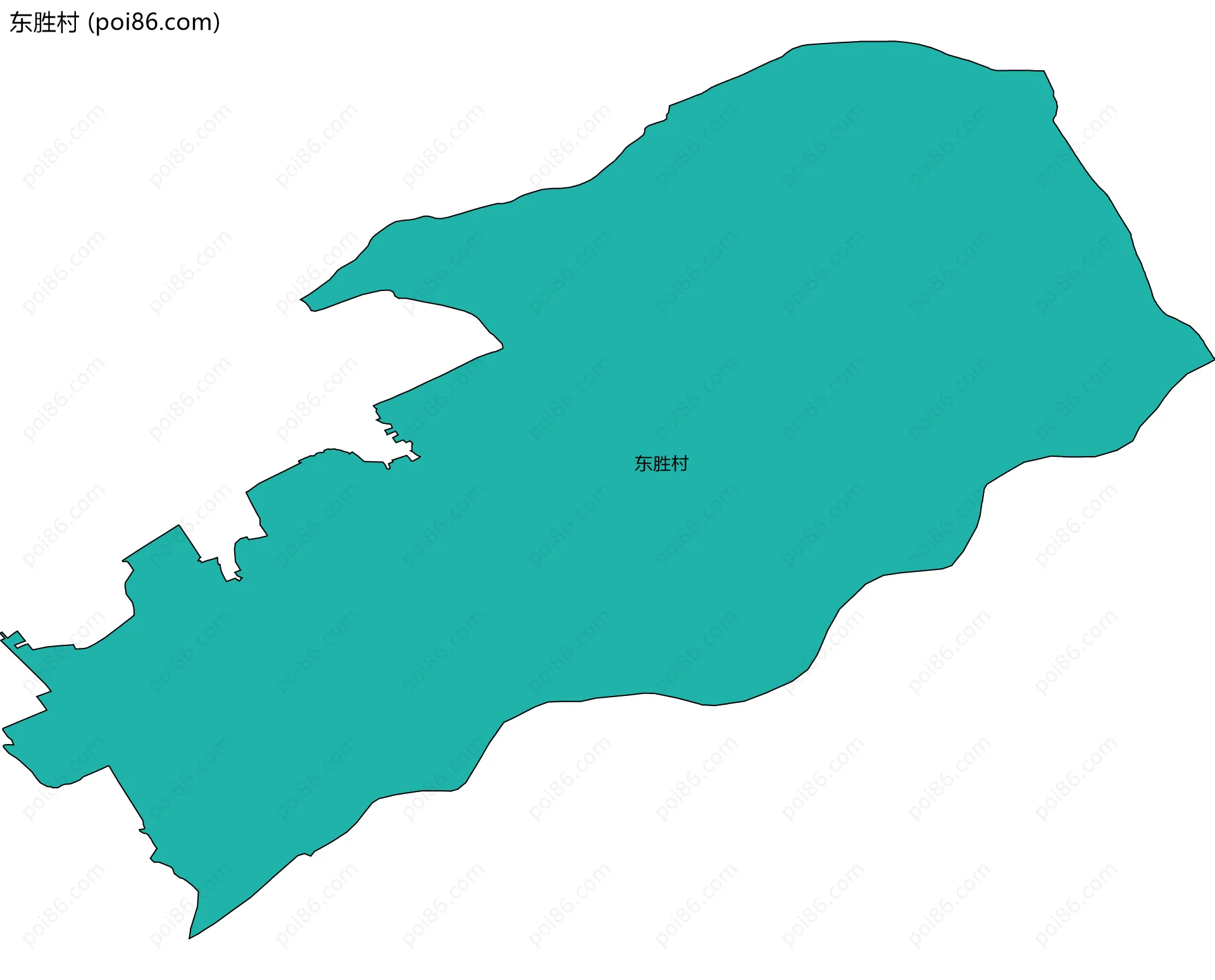 东胜村边界地图