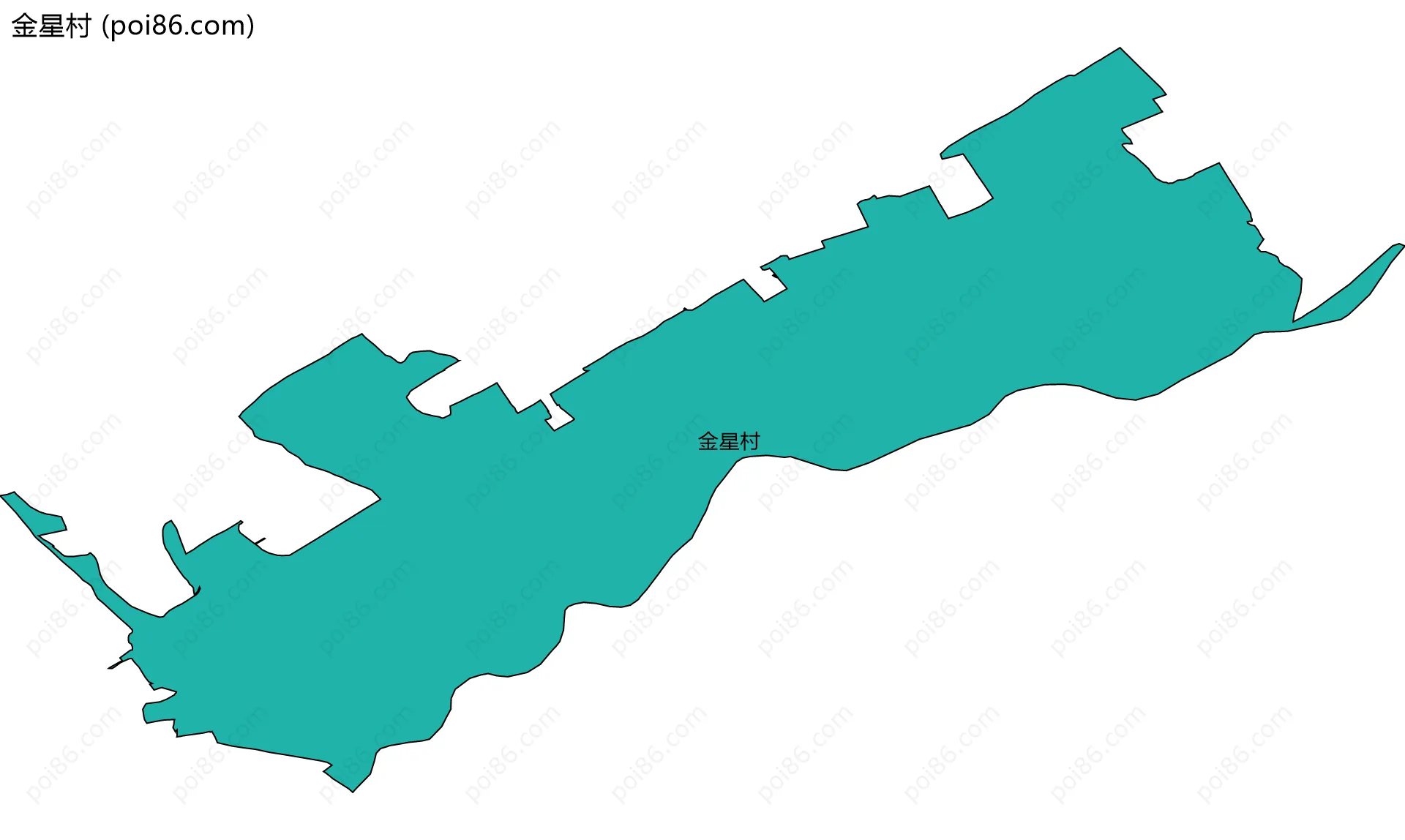 金星村边界地图