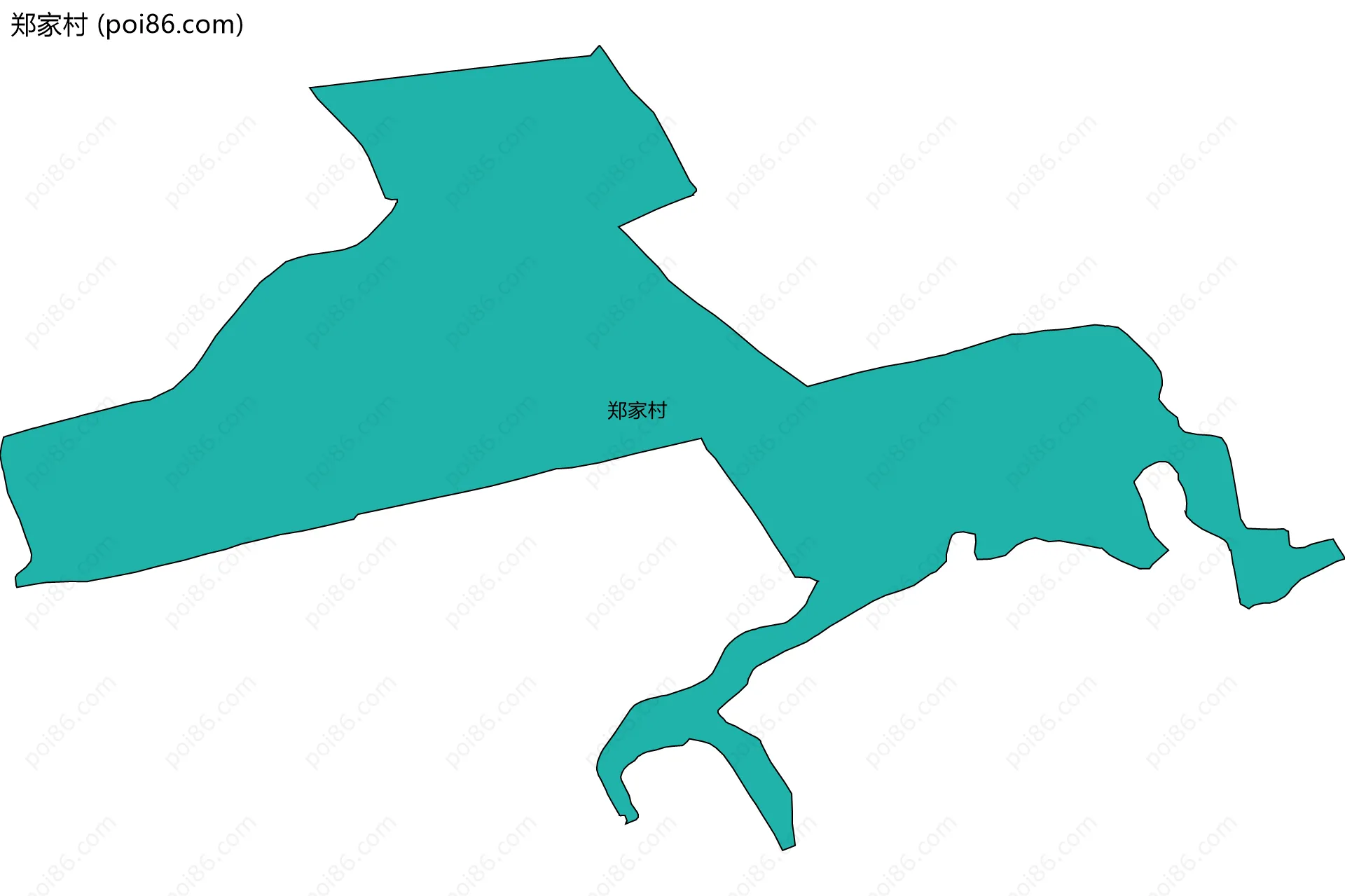 郑家村边界地图