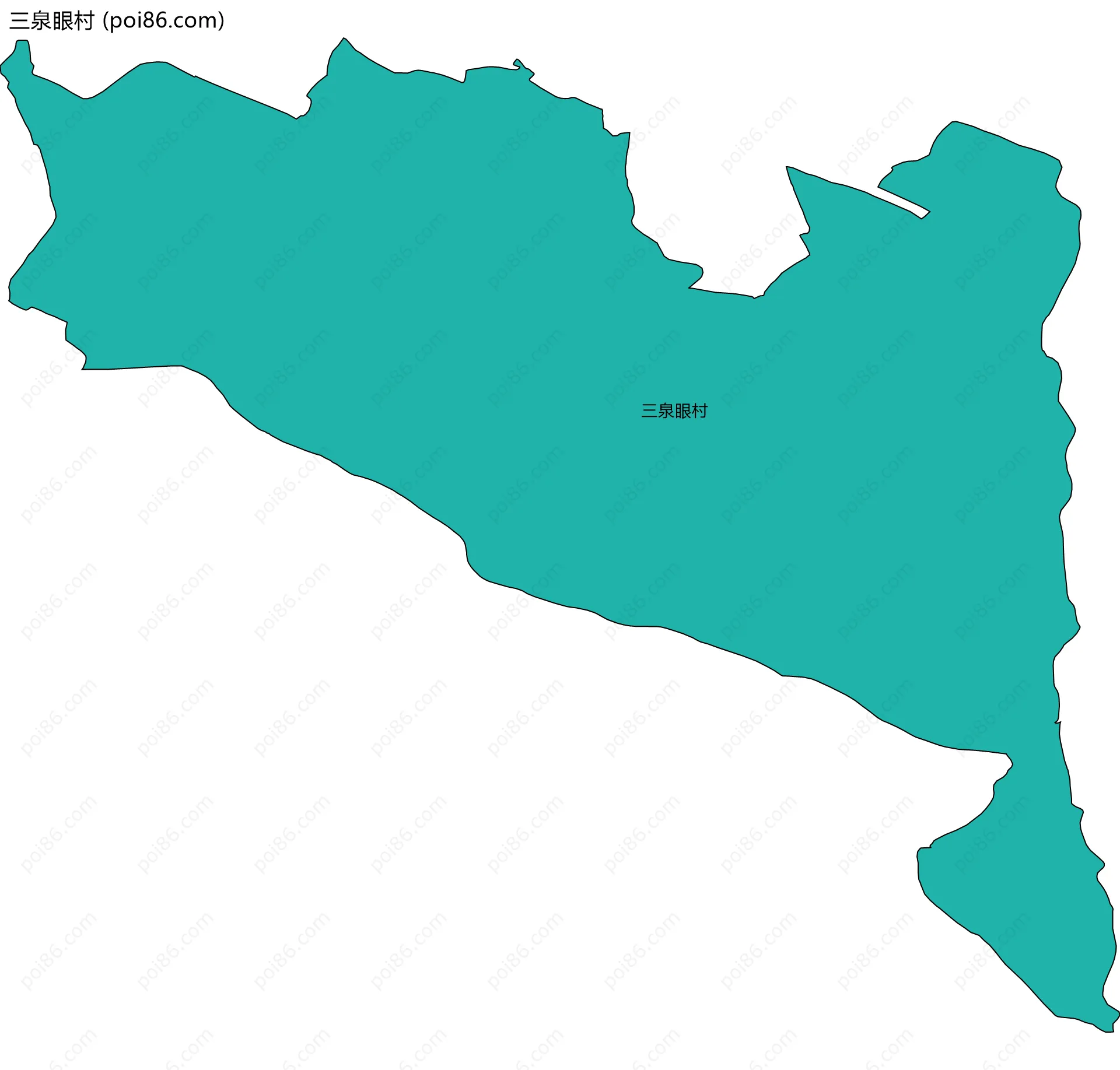 三泉眼村边界地图