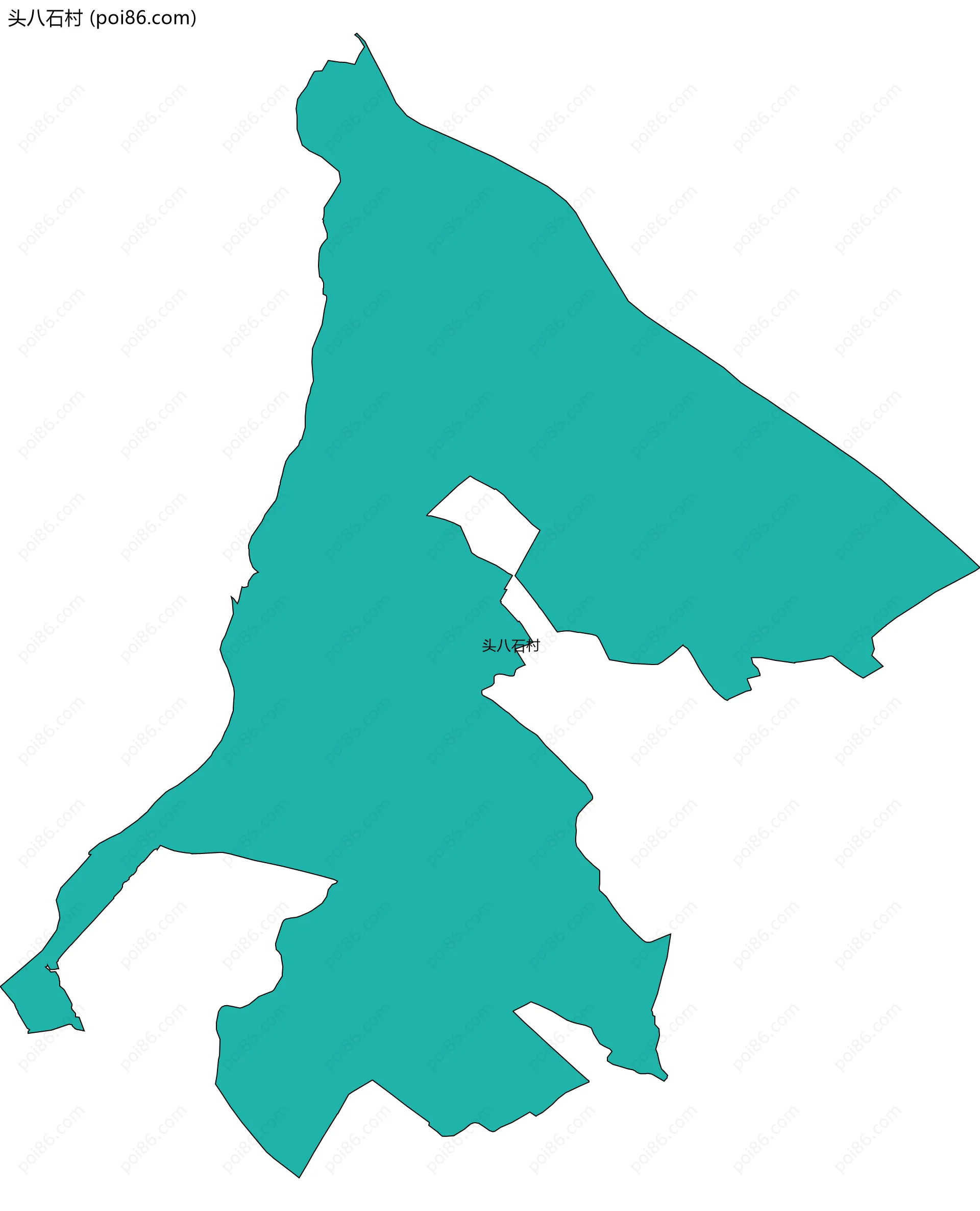 头八石村边界地图