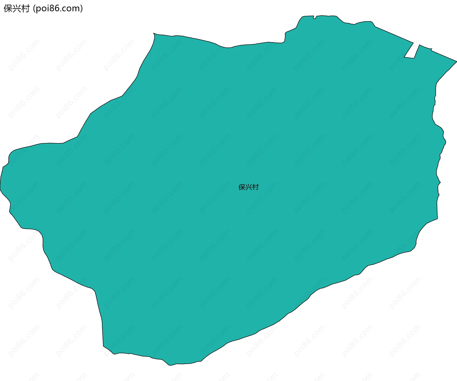 保兴村边界地图