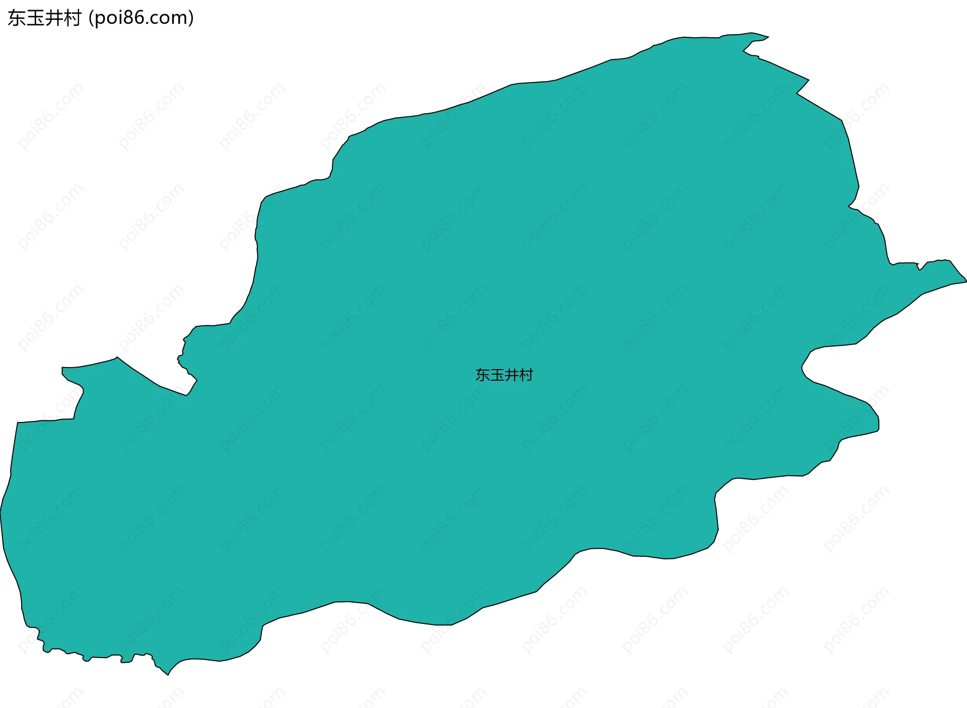 东玉井村边界地图