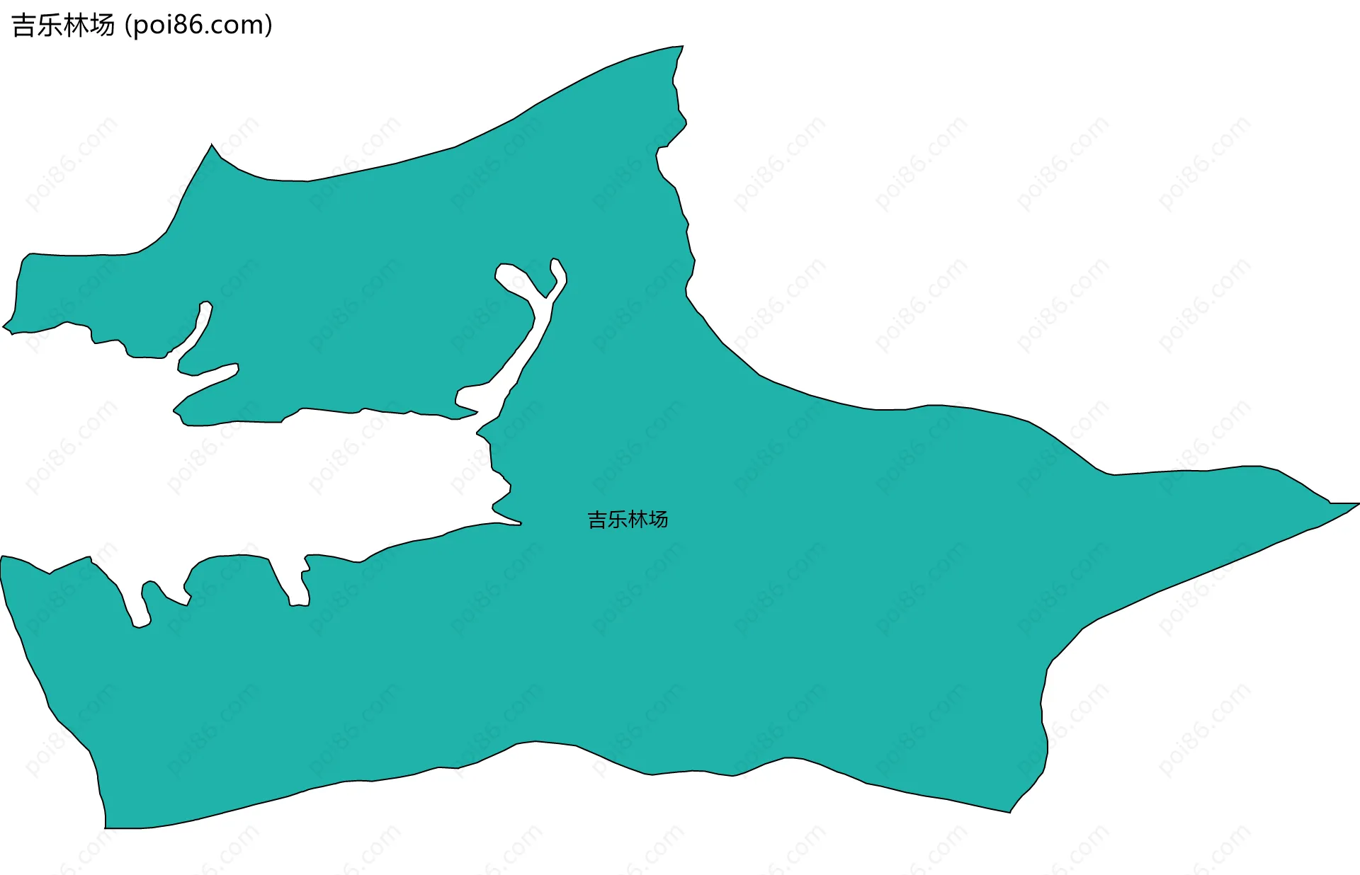 吉乐林场边界地图