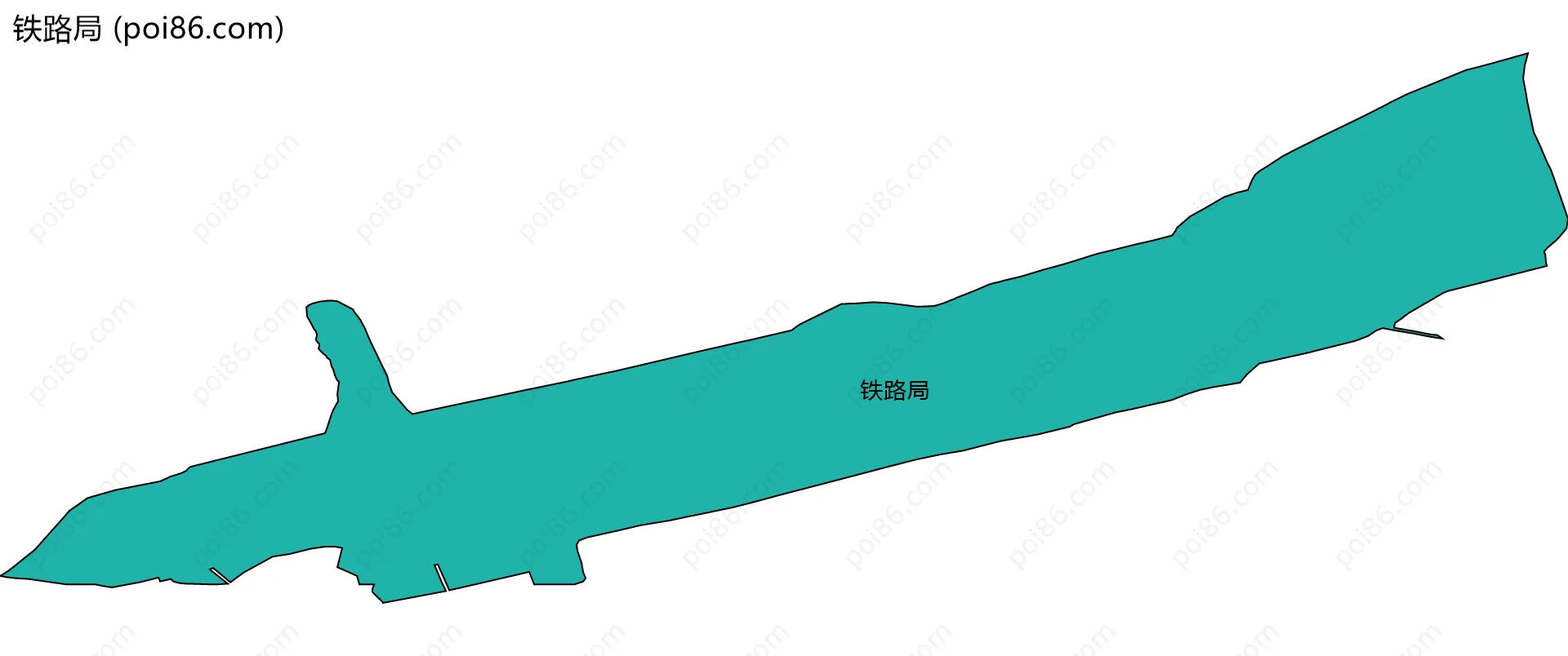 铁路局边界地图