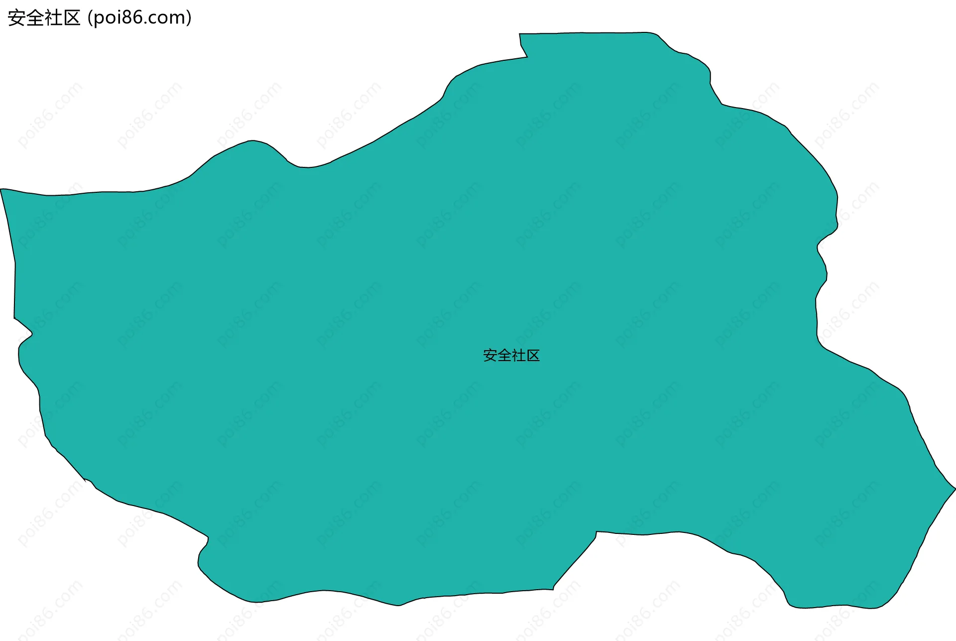 安全社区边界地图