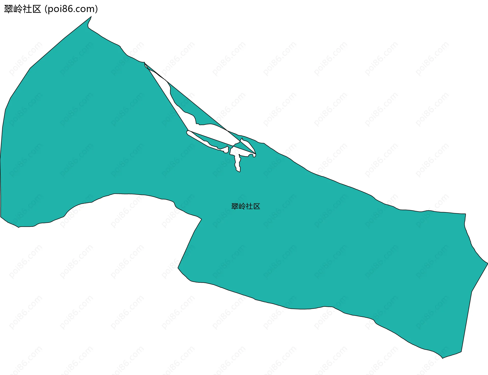 翠岭社区边界地图