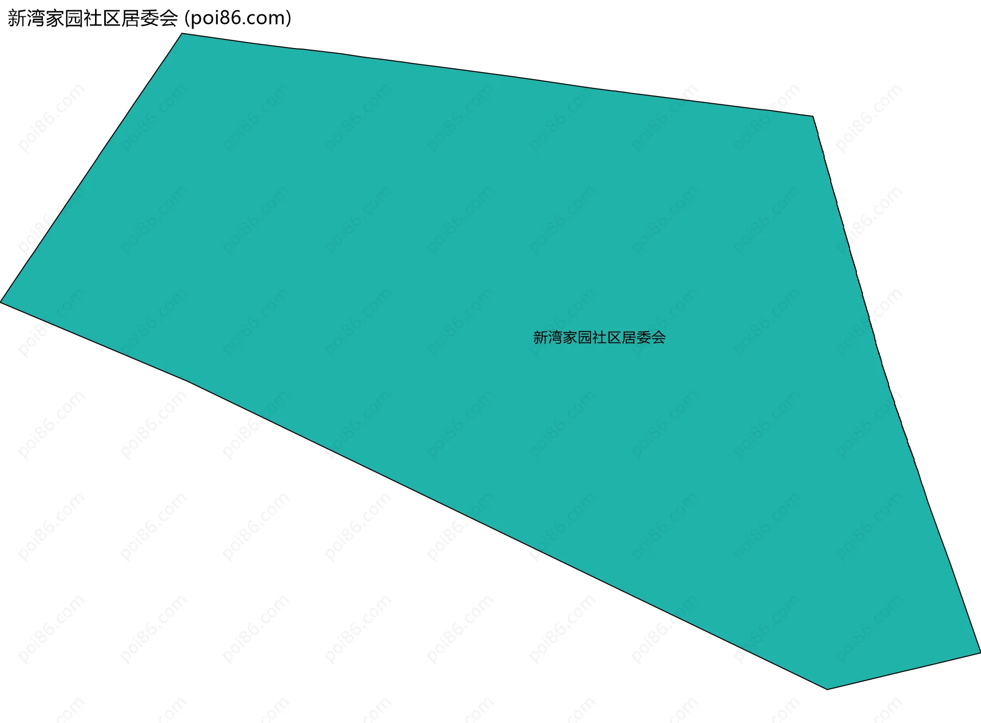 新湾家园社区居委会边界地图