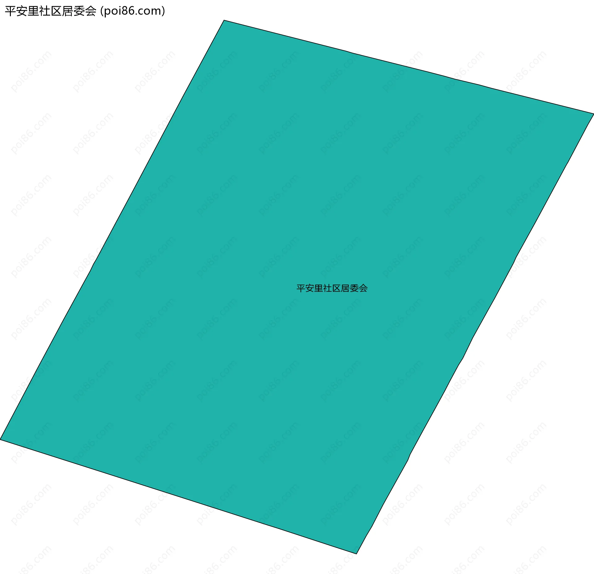 平安里社区居委会边界地图