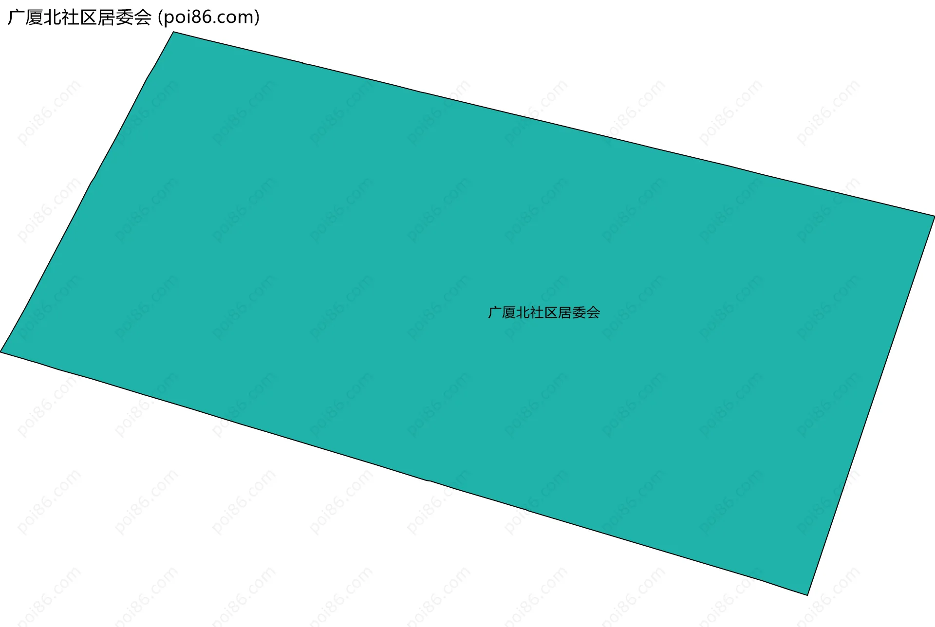 广厦北社区居委会边界地图