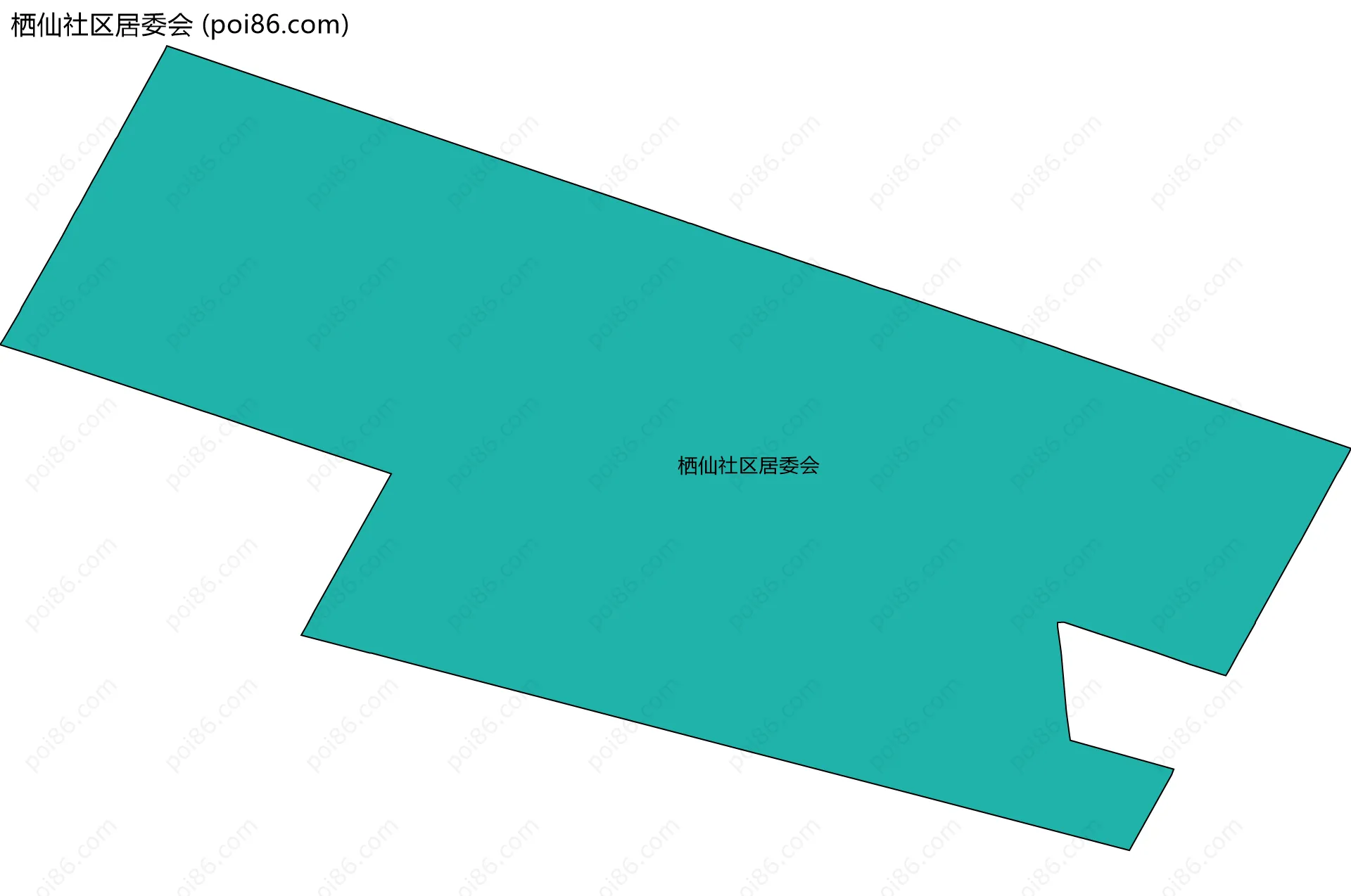 栖仙社区居委会边界地图