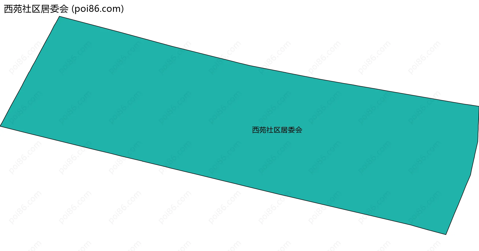 西苑社区居委会边界地图