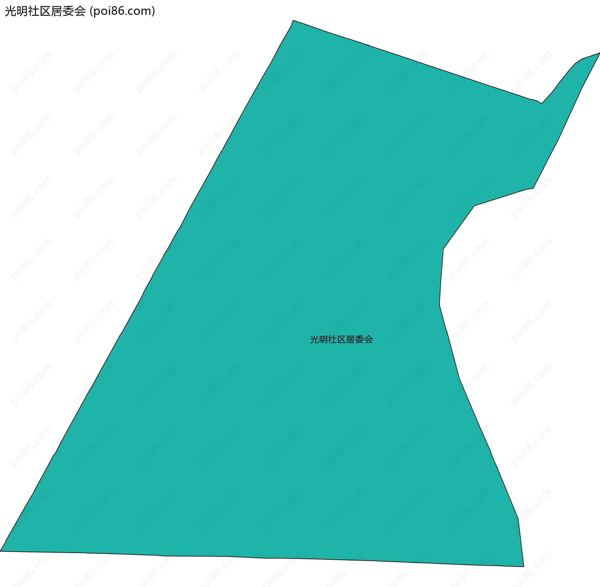 光明社区居委会边界地图