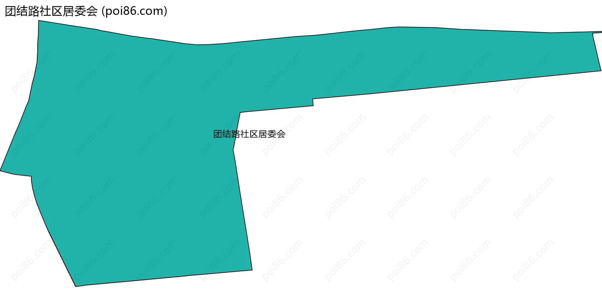 团结路社区居委会边界地图
