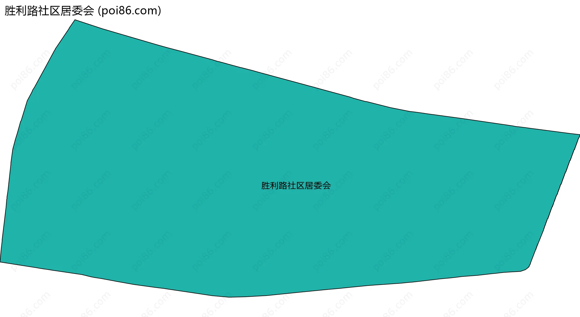 胜利路社区居委会边界地图