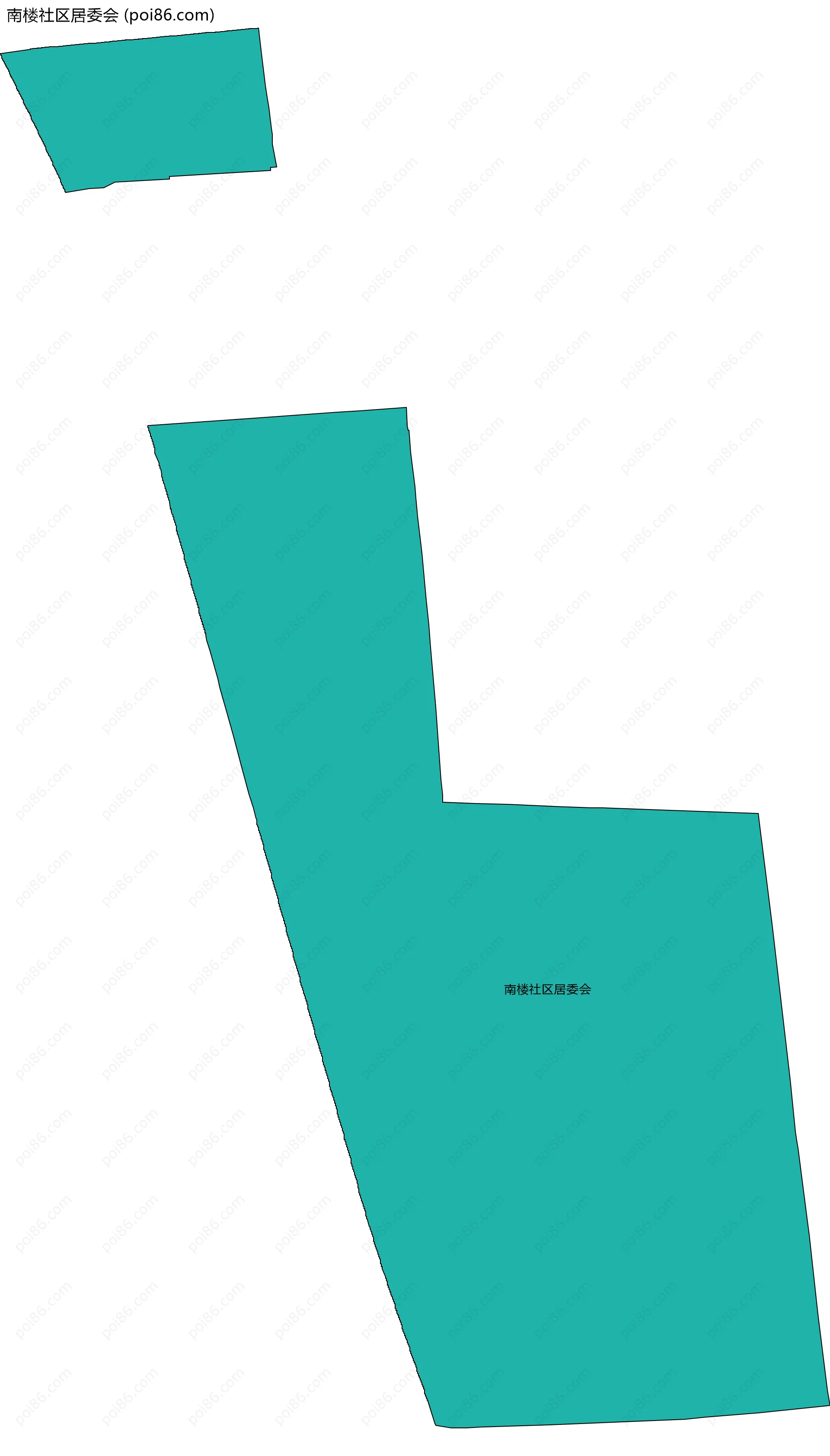 南楼社区居委会边界地图