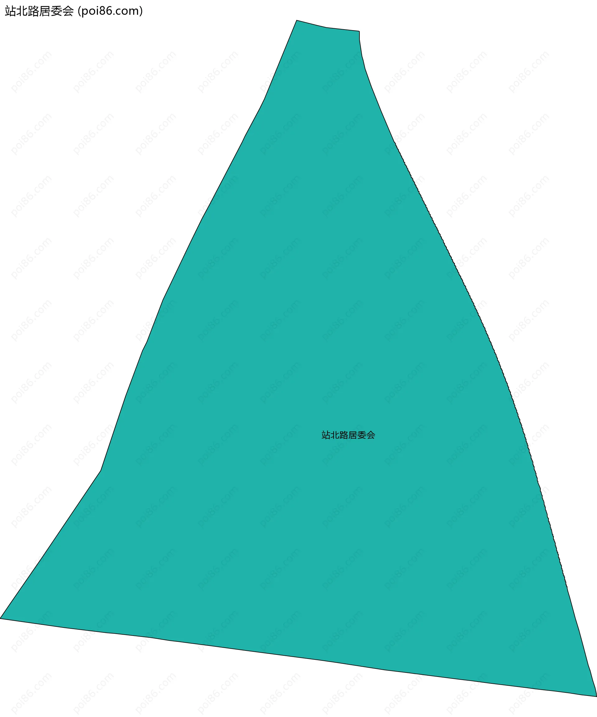 站北路居委会边界地图