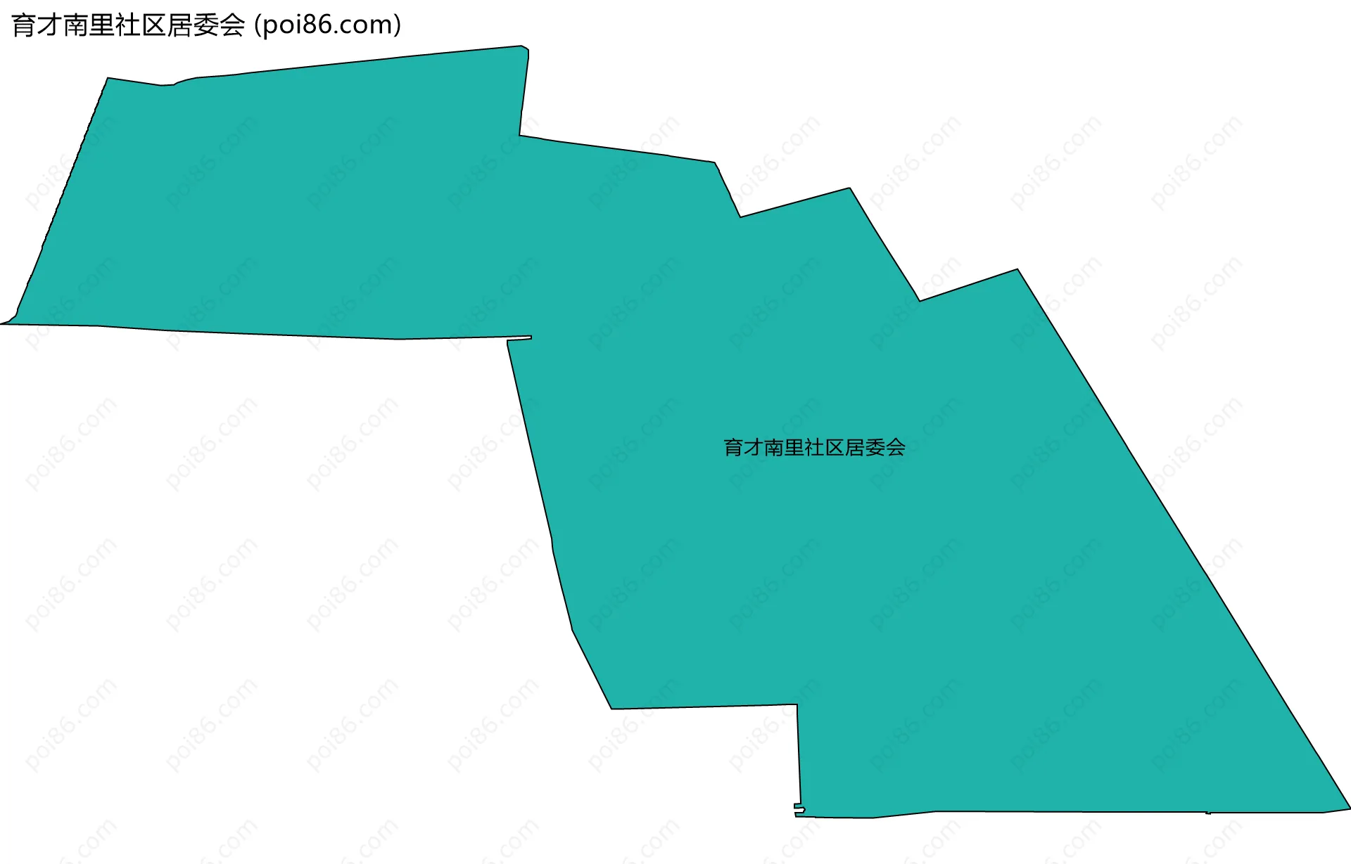 育才南里社区居委会边界地图
