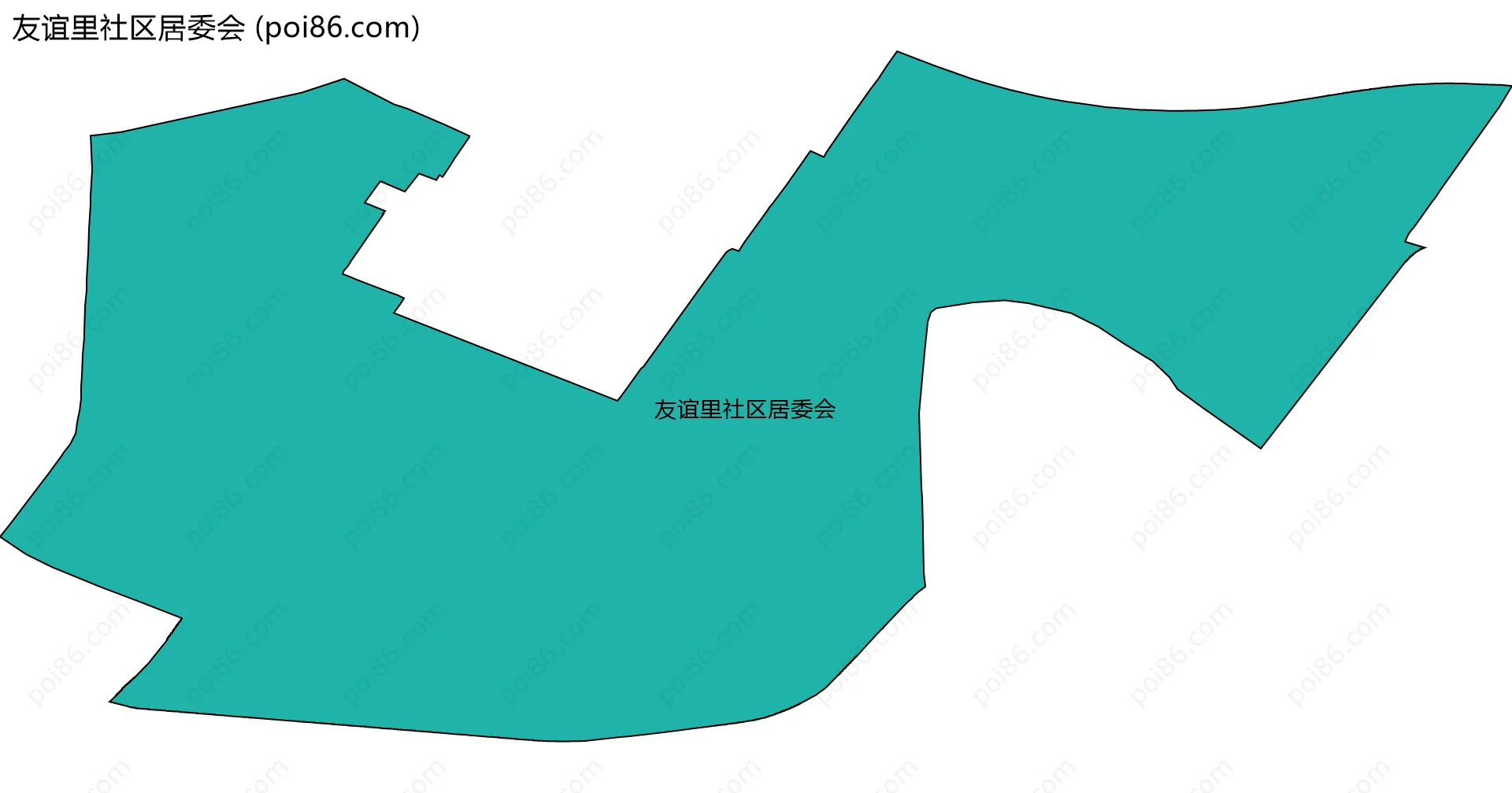 友谊里社区居委会边界地图