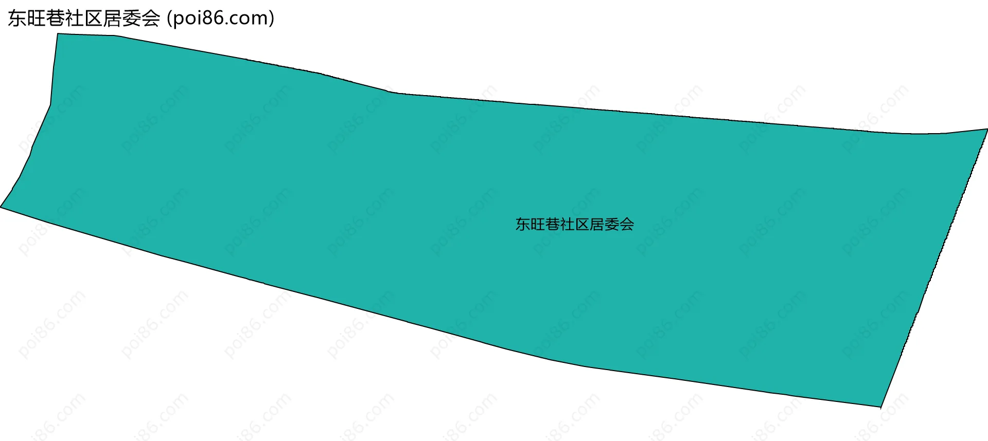东旺巷社区居委会边界地图